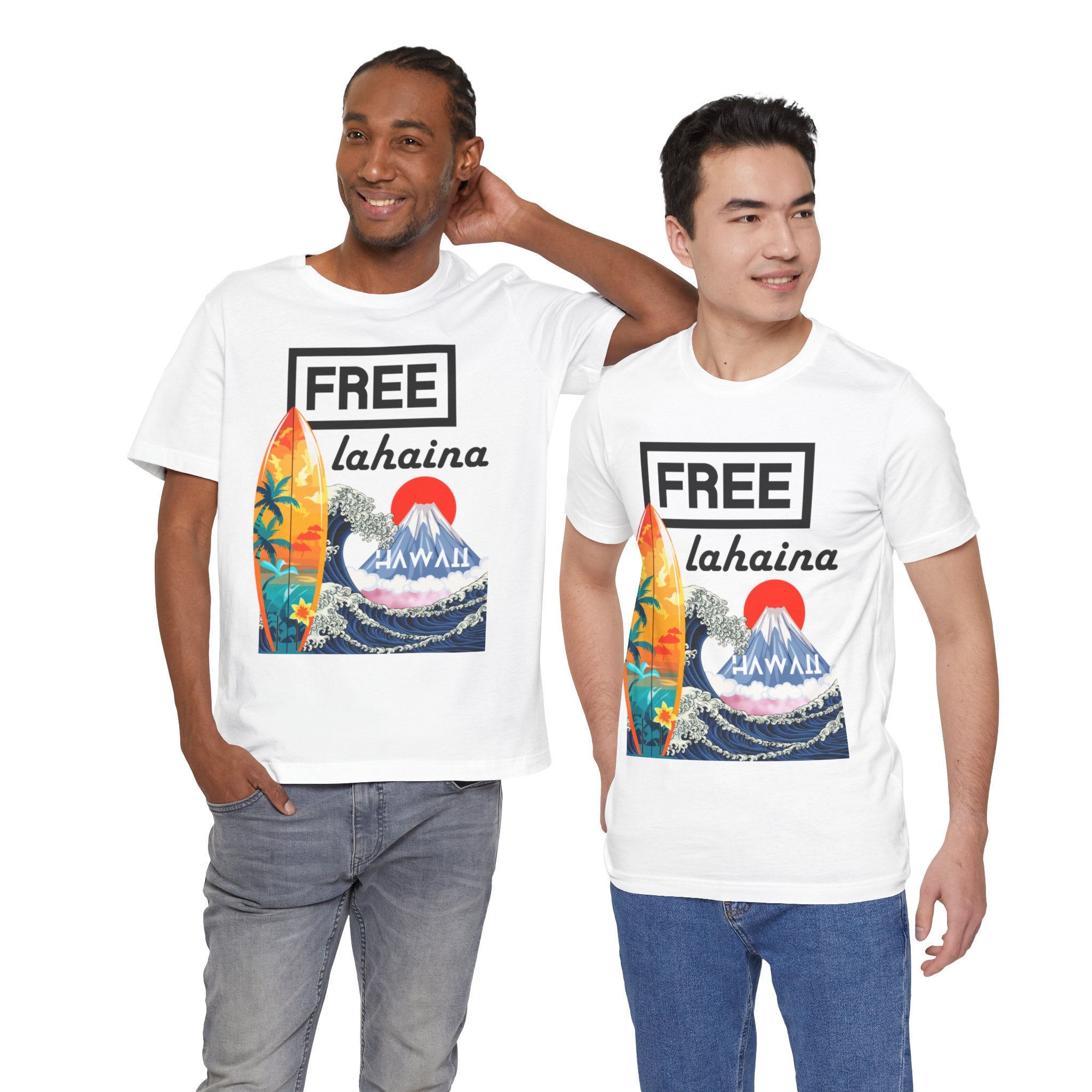 Free Lahaina Hawaii Short Sleeve Unisex Tee