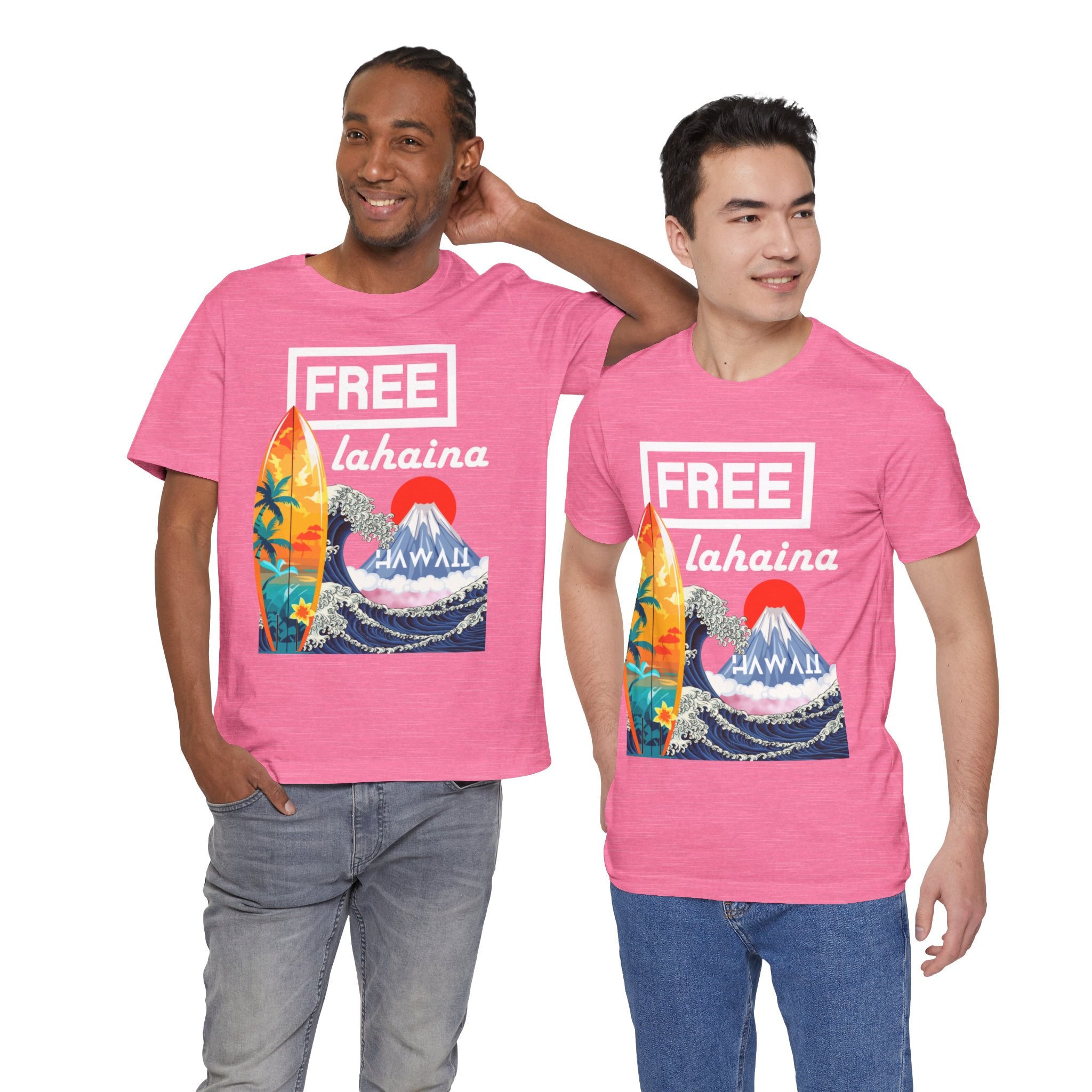 Free Lahaina Hawaii Short Sleeve Unisex Tee