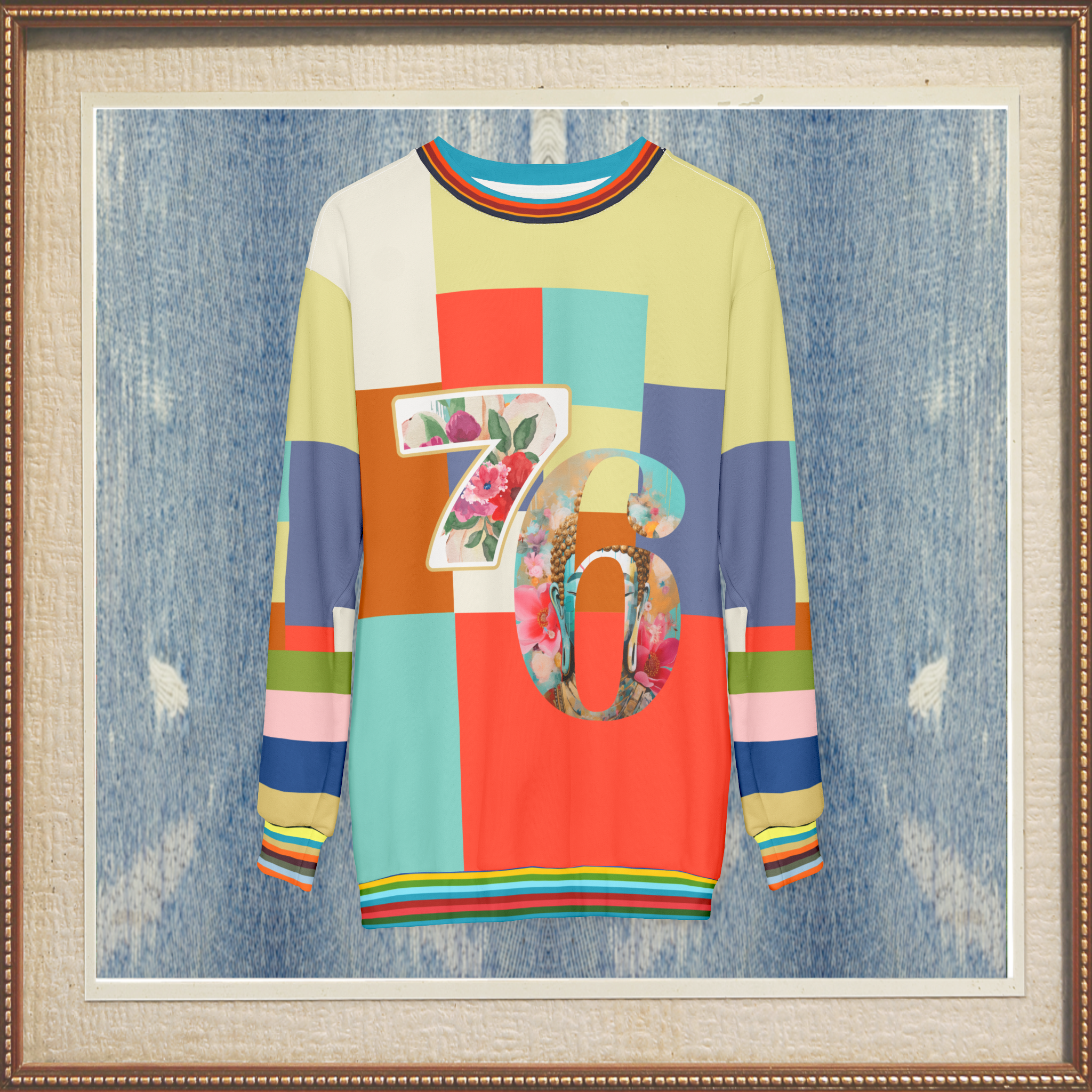 76 United Colorblock Unisex Sweatshirt (Gold Label)