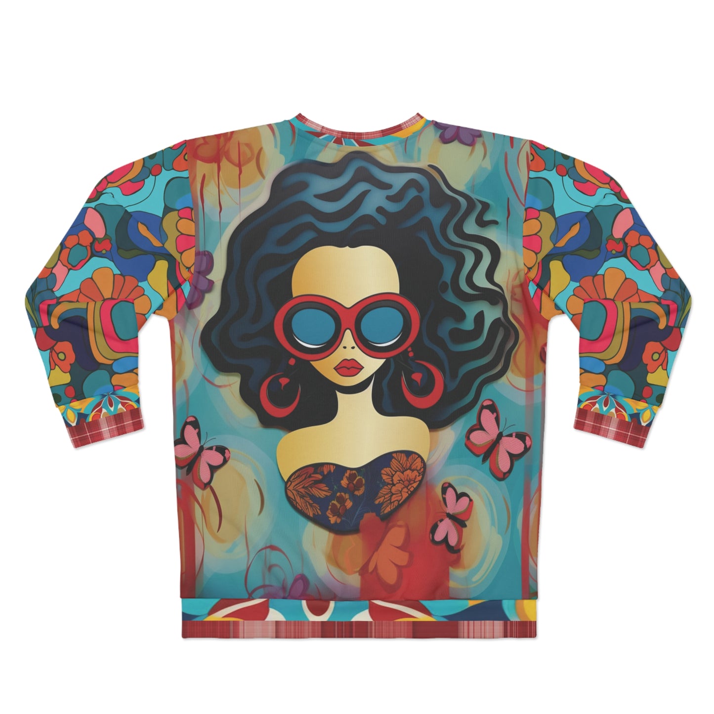 Cool Chick Red Pop Art Unisex Sweatshirt