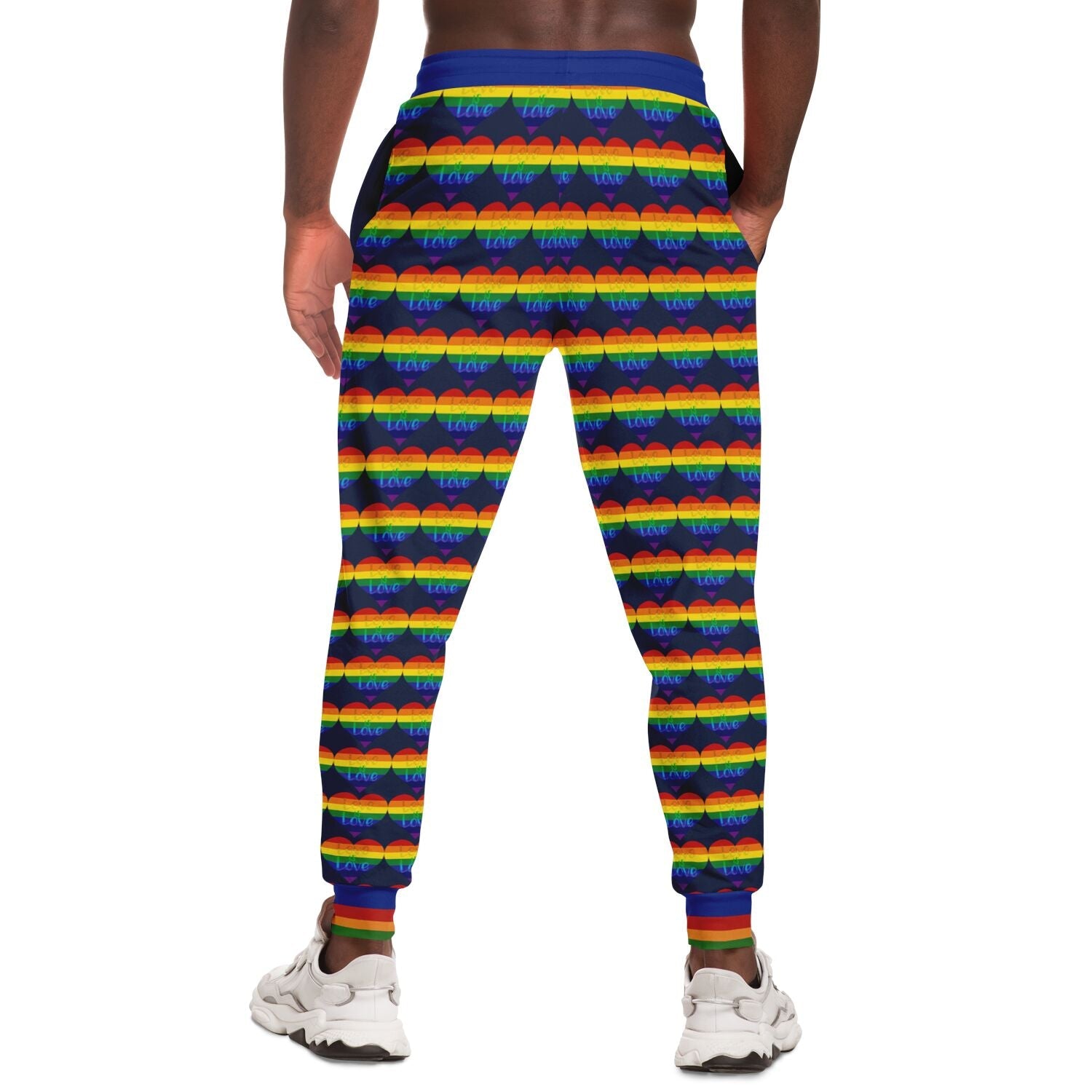 Love is Love in Sailor Navy Eco-Poly Unisex Joggers