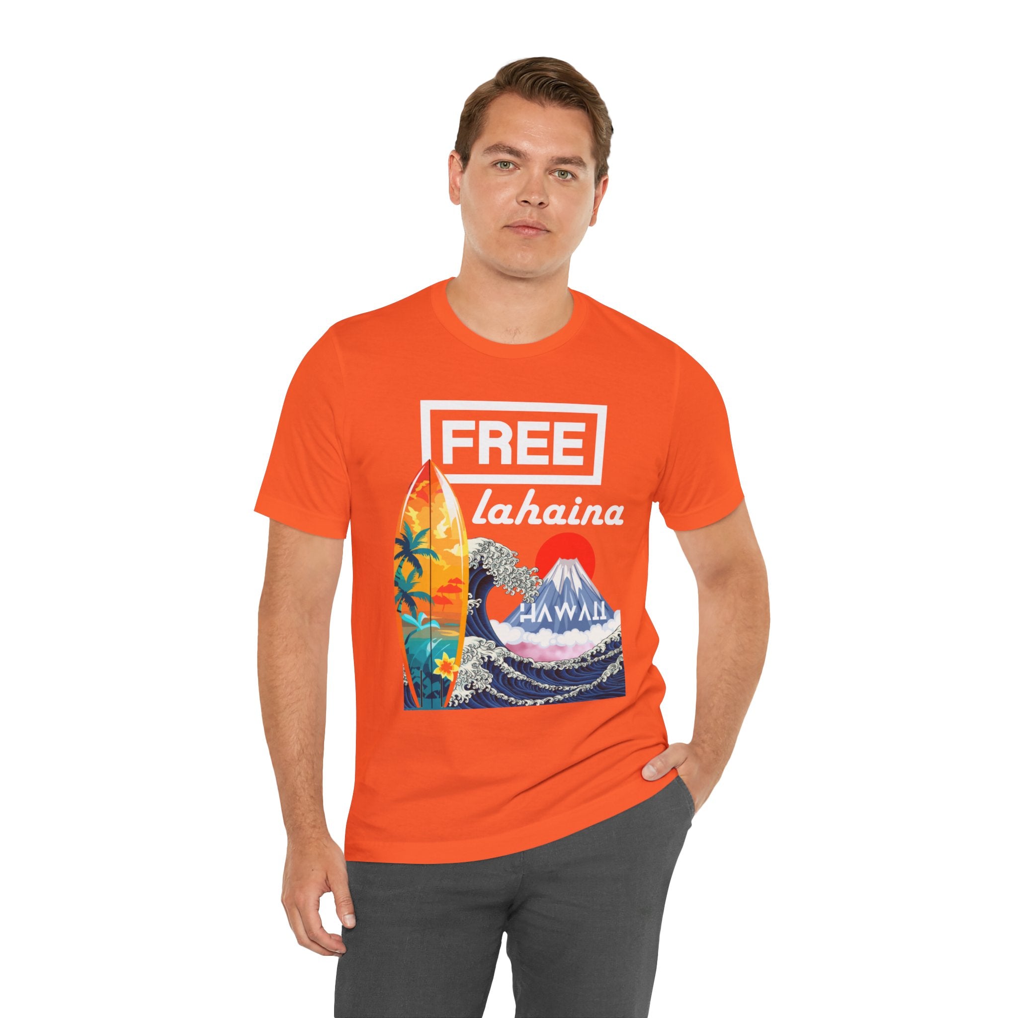Free Lahaina Hawaii Short Sleeve Unisex Tee