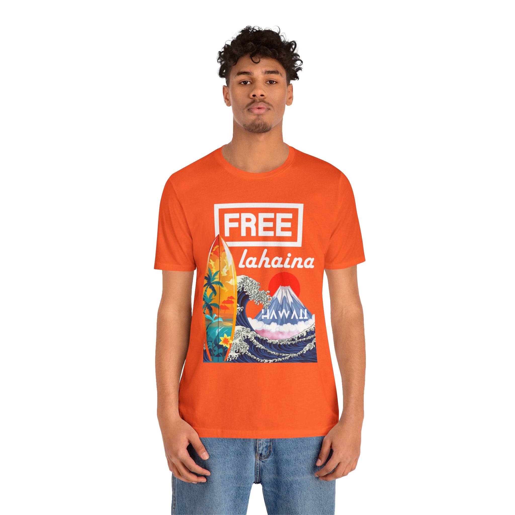 Free Lahaina Hawaii Short Sleeve Unisex Tee