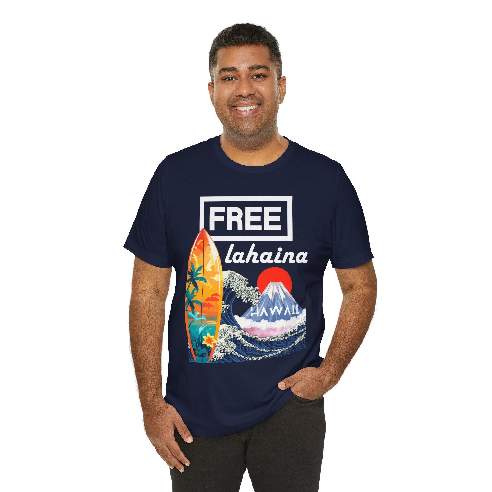 Free Lahaina Hawaii Short Sleeve Unisex Tee