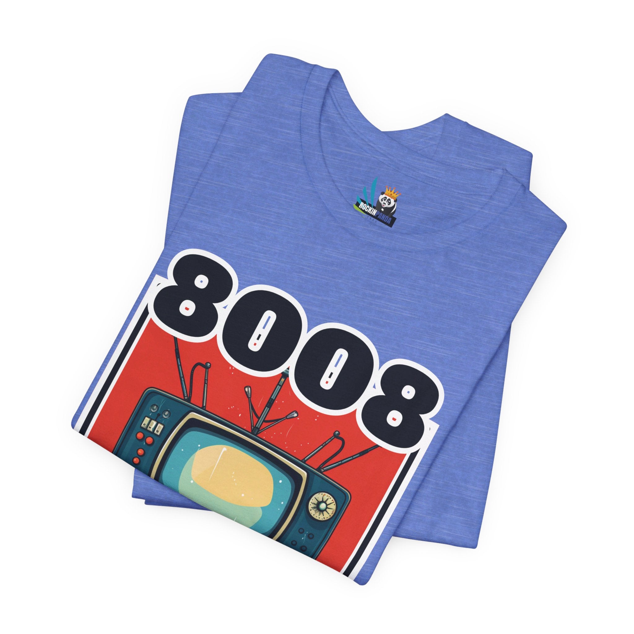 8008 Tube Vintage TV Print Unisex Short Sleeve Tee