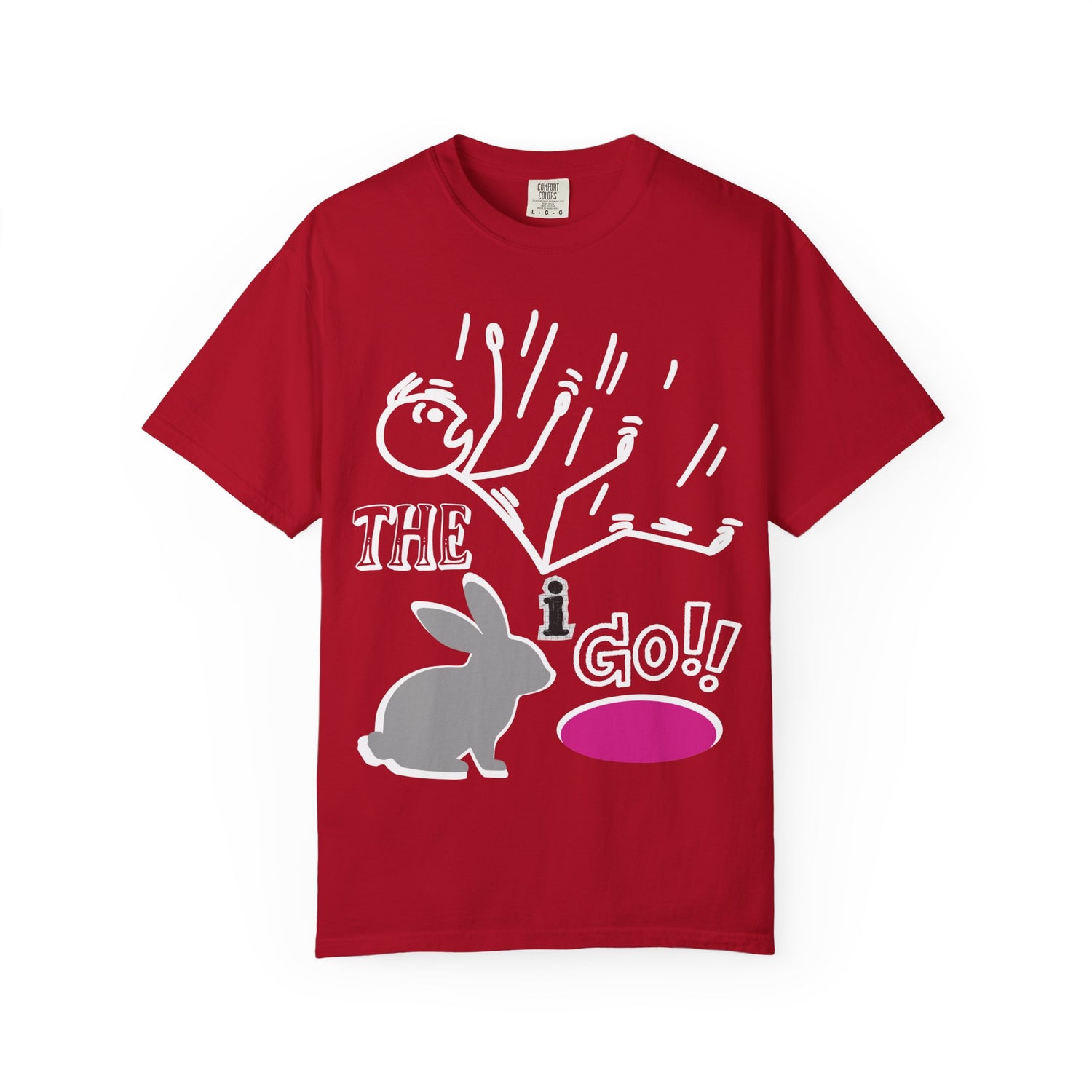 Down the Rabbit Hole I Go!!!! Unisex Garment-Dyed T-shirt