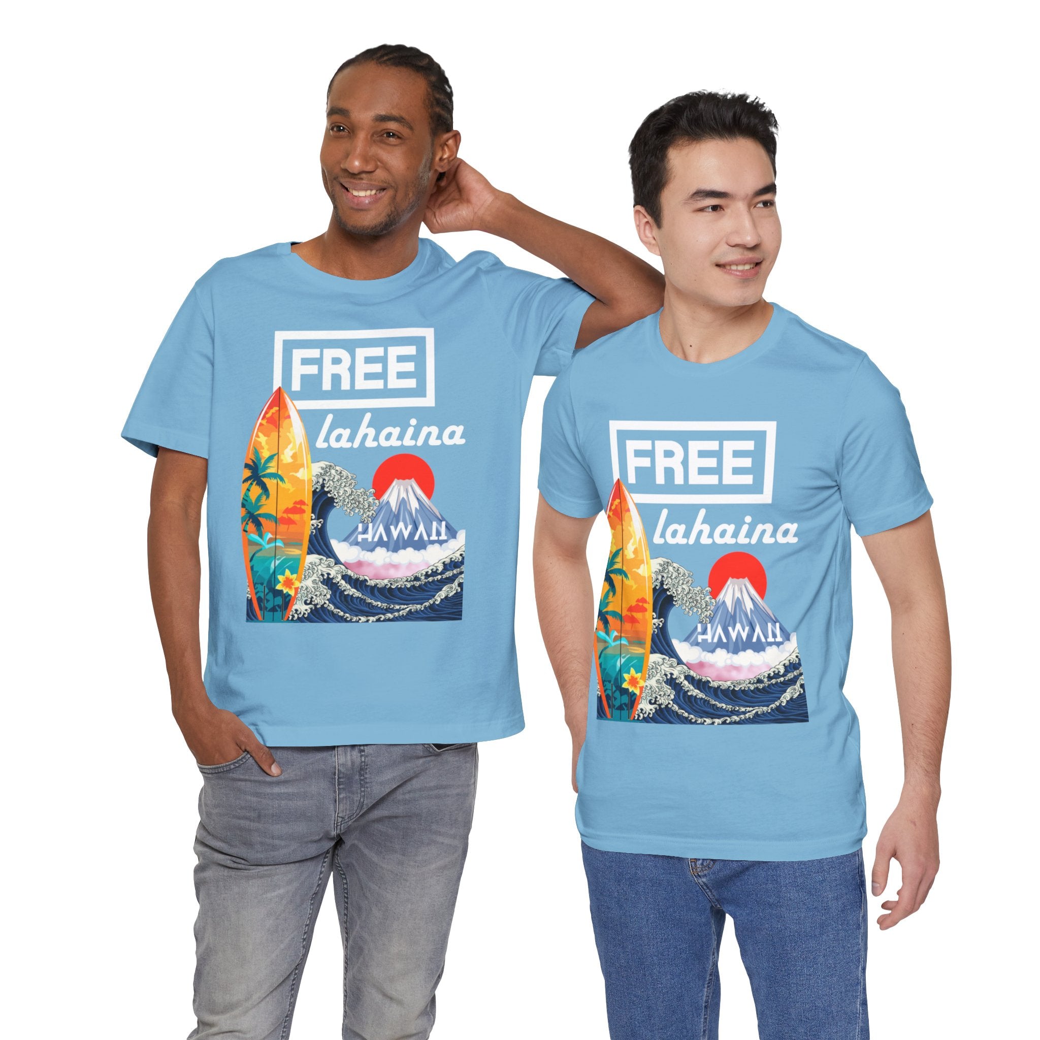 Free Lahaina Hawaii Short Sleeve Unisex Tee