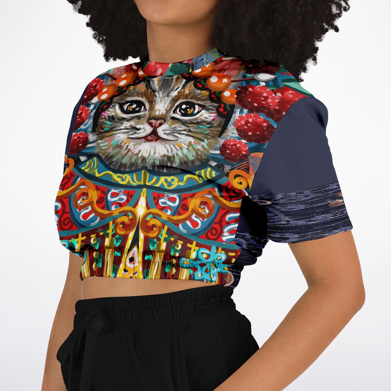 Empress Kanako Cropped Short Sleeve Pullover
