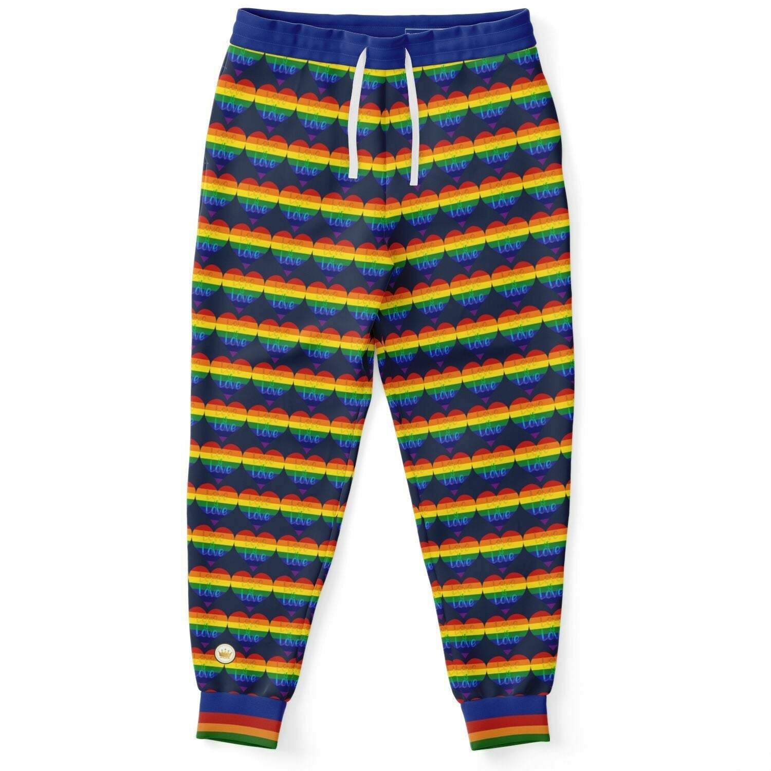 Love is Love in Sailor Navy Eco-Poly Unisex Joggers