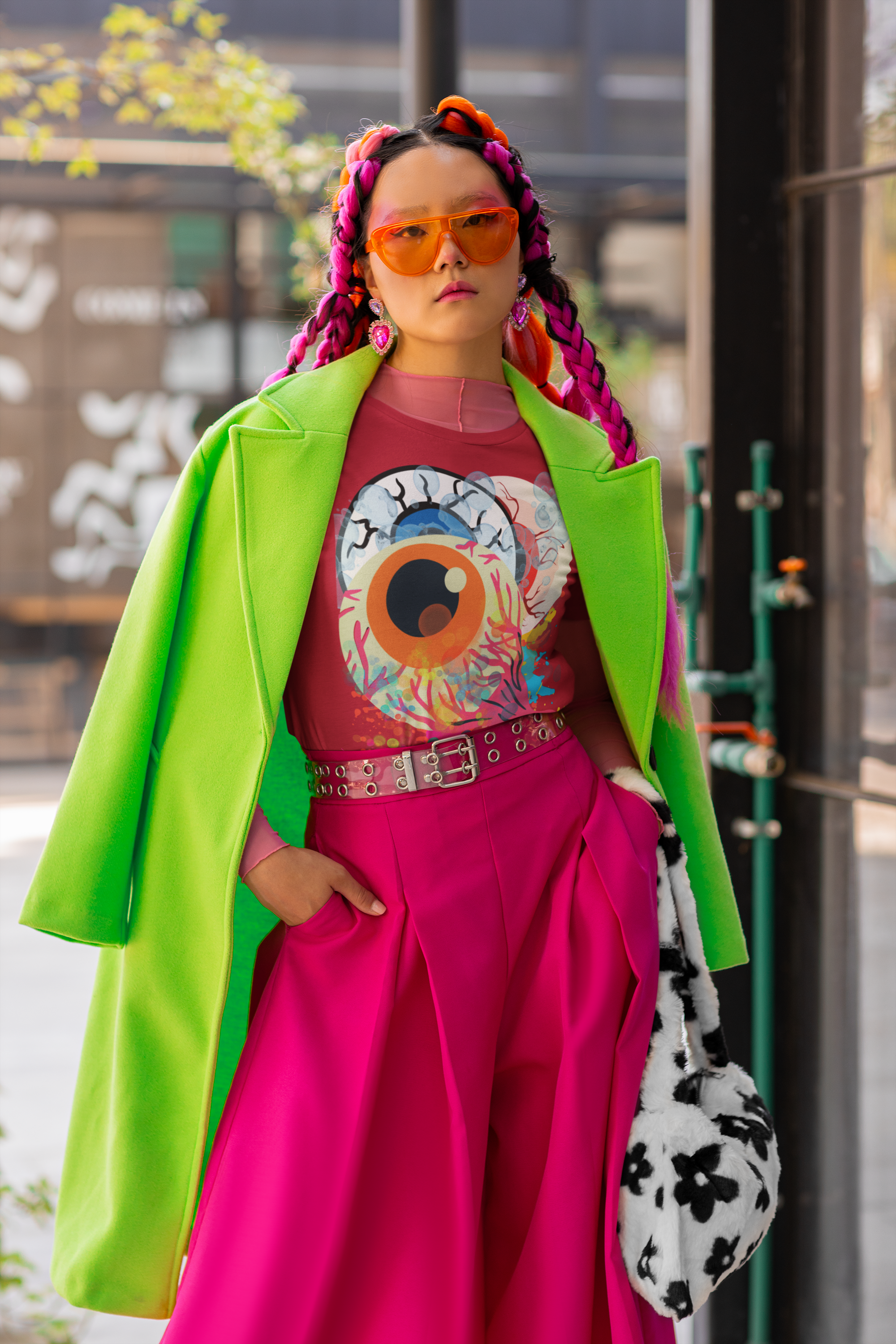 Eyes in Abstract Short Sleeve Unisex Tee