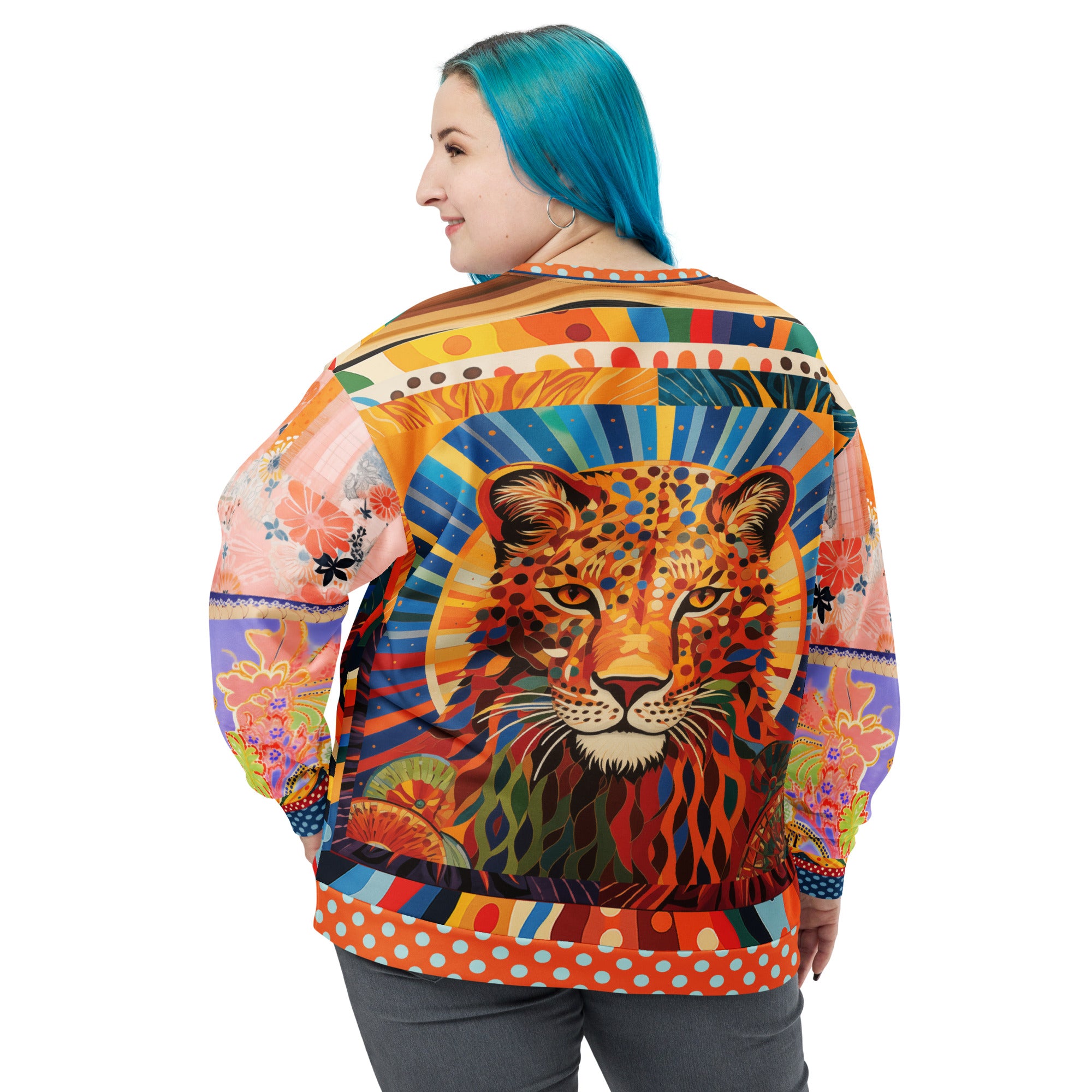 Exotic Sauvage in Rainbow Eco-Poly Summer Weight Unisex Sweatshirt