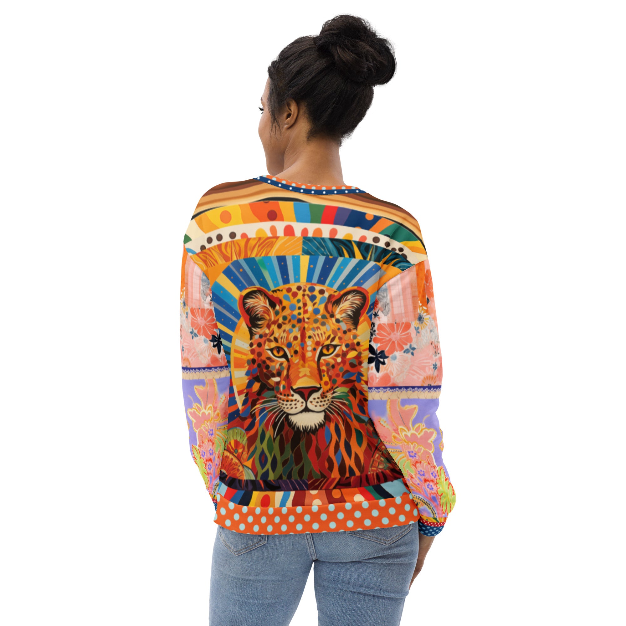 Exotic Sauvage in Rainbow Eco-Poly Summer Weight Unisex Sweatshirt