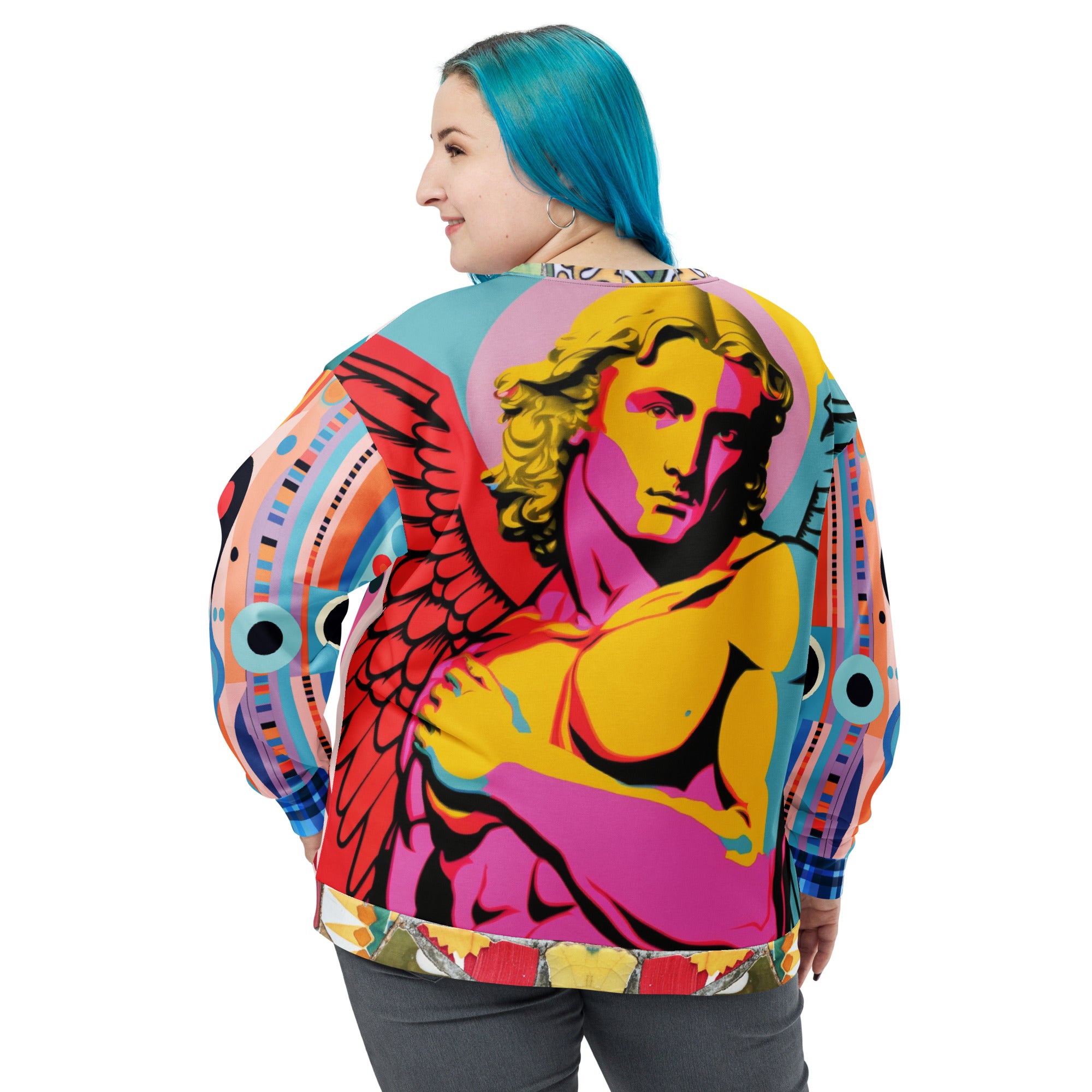 Archangel Michael Flipside Eco-Poly Summer Weight Unisex Sweatshirt