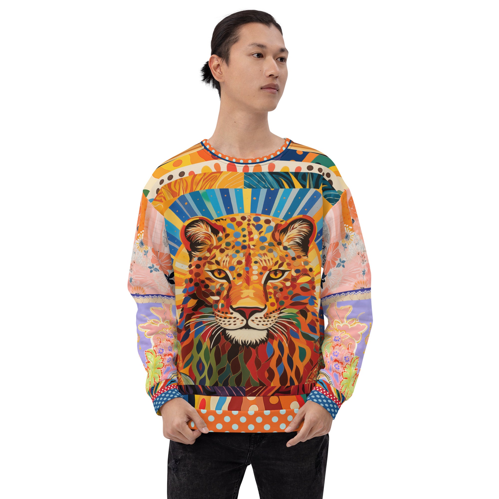 Exotic Sauvage in Rainbow Eco-Poly Summer Weight Unisex Sweatshirt