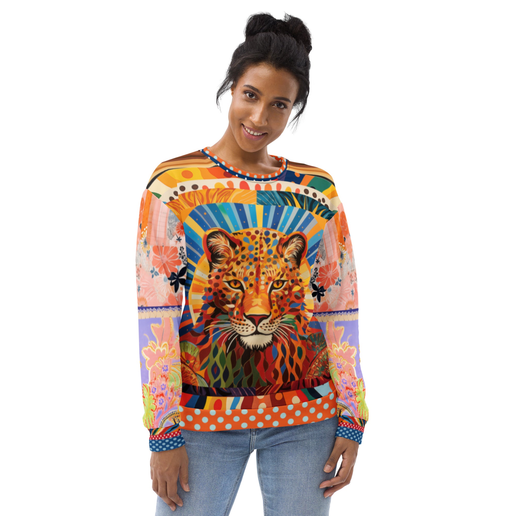 Exotic Sauvage in Rainbow Eco-Poly Summer Weight Unisex Sweatshirt