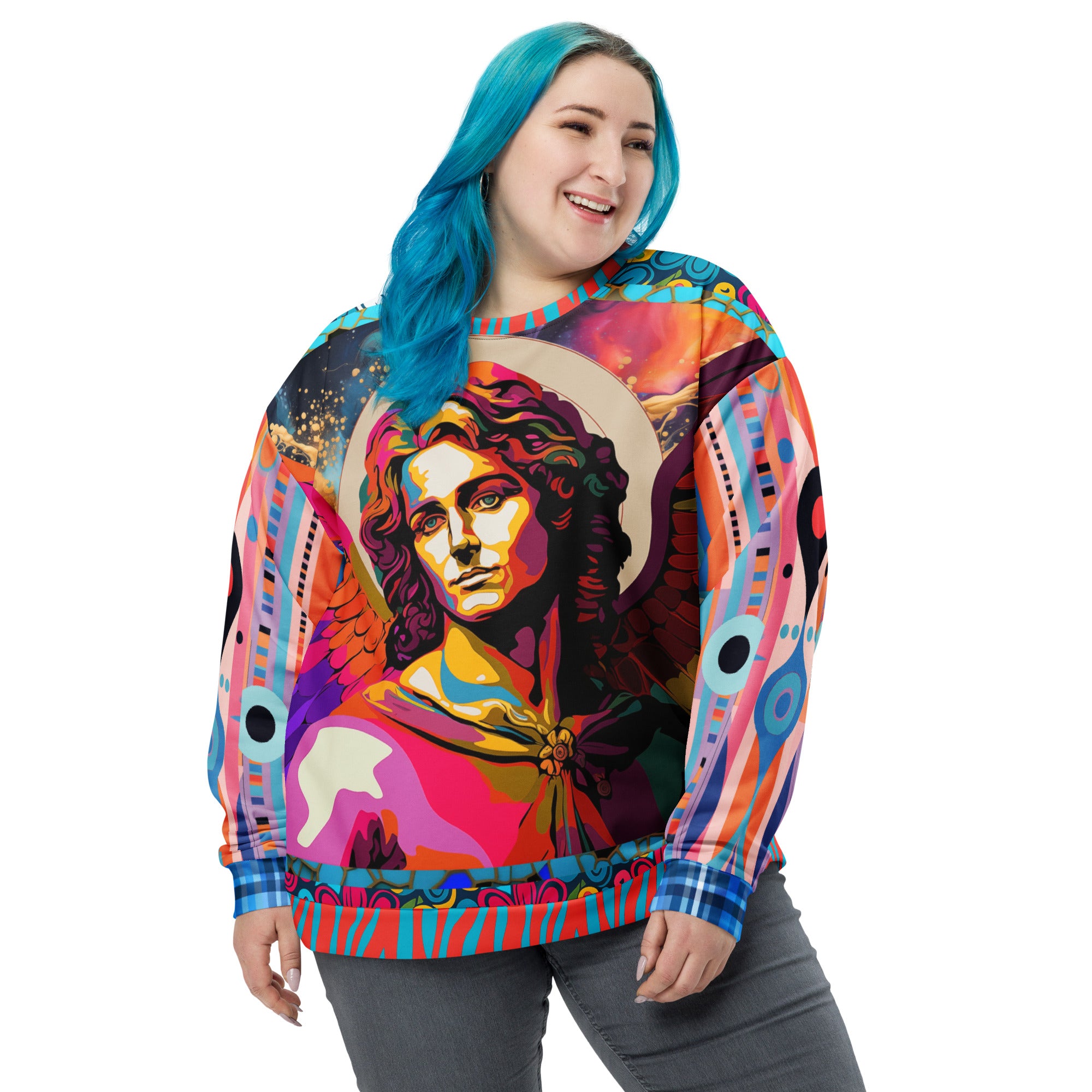 Archangel Michael Series - Reflection Eco-Poly Summer Weight Unisex Sweatshirt