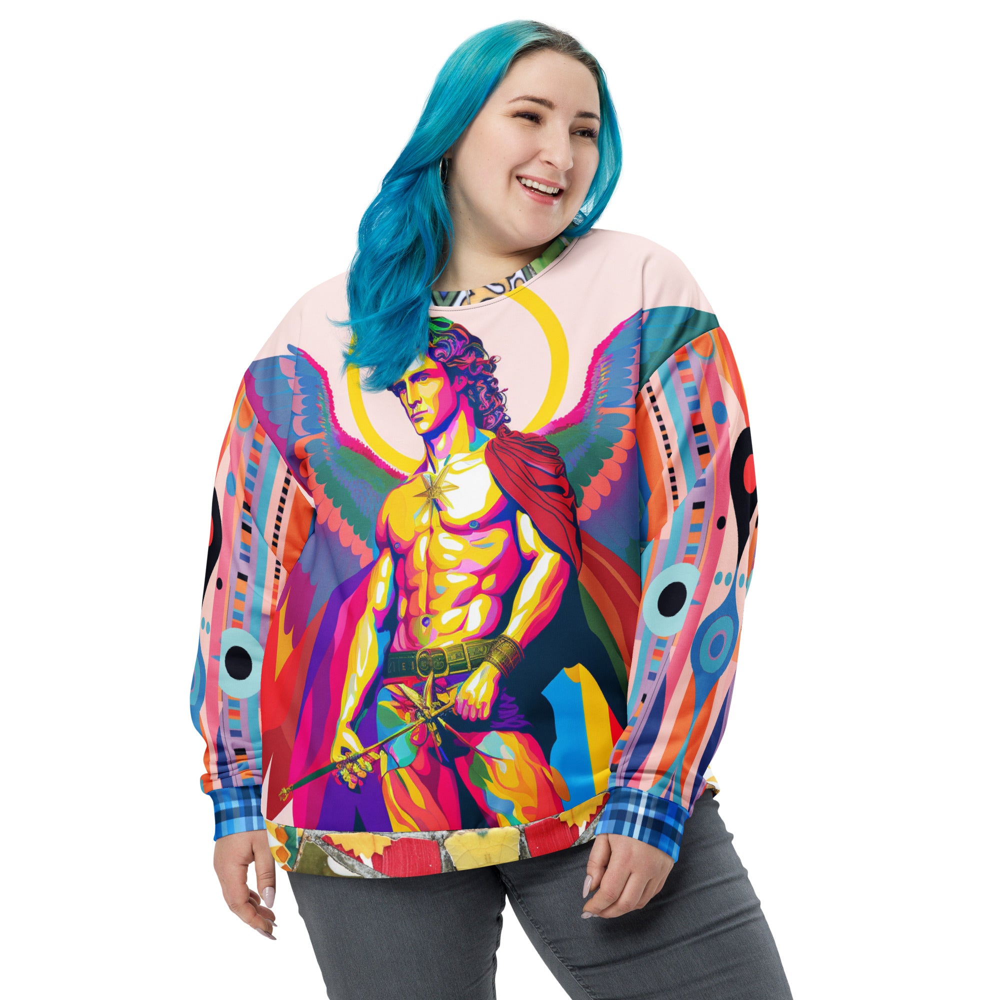 Archangel Michael Flipside Eco-Poly Summer Weight Unisex Sweatshirt