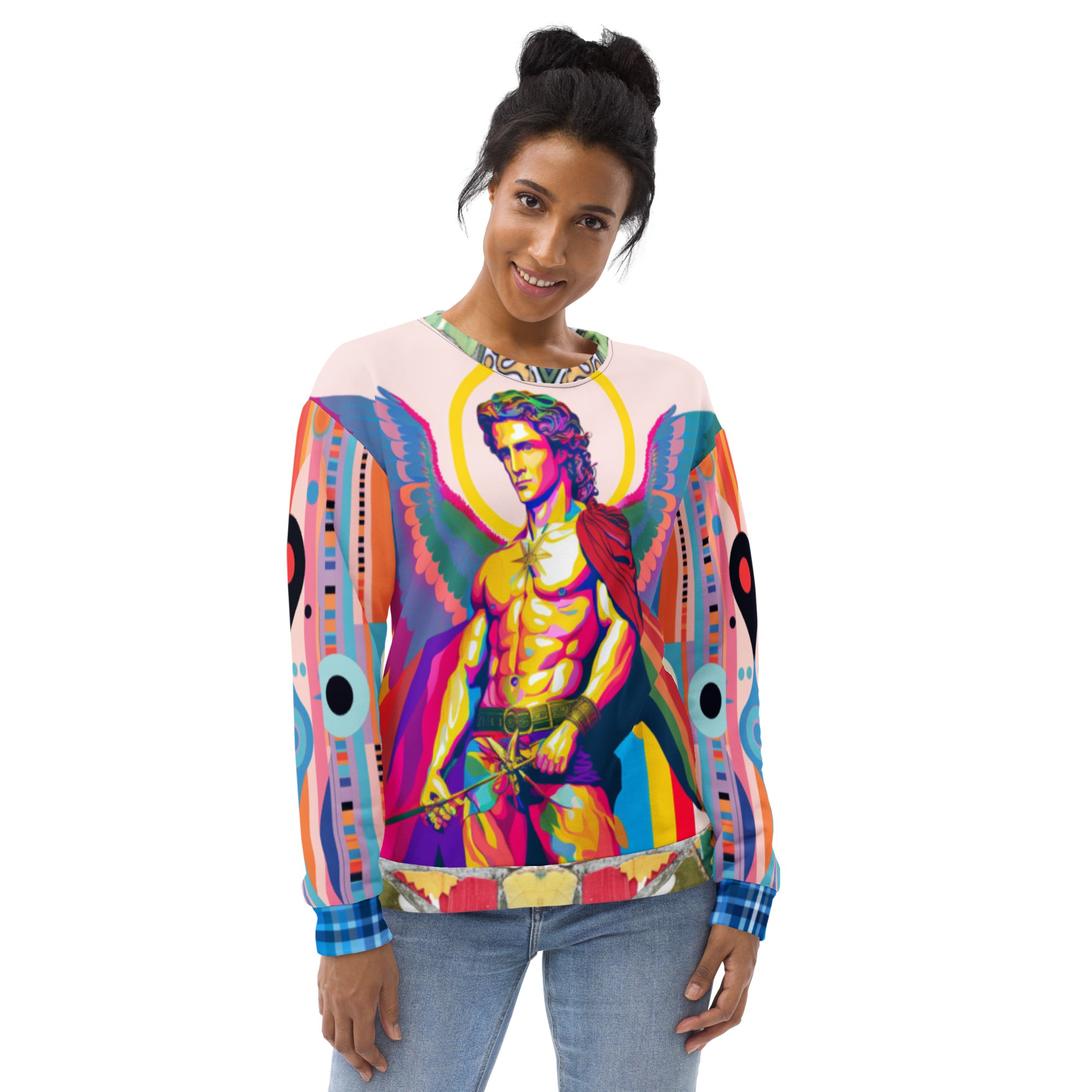 Archangel Michael Flipside Eco-Poly Summer Weight Unisex Sweatshirt
