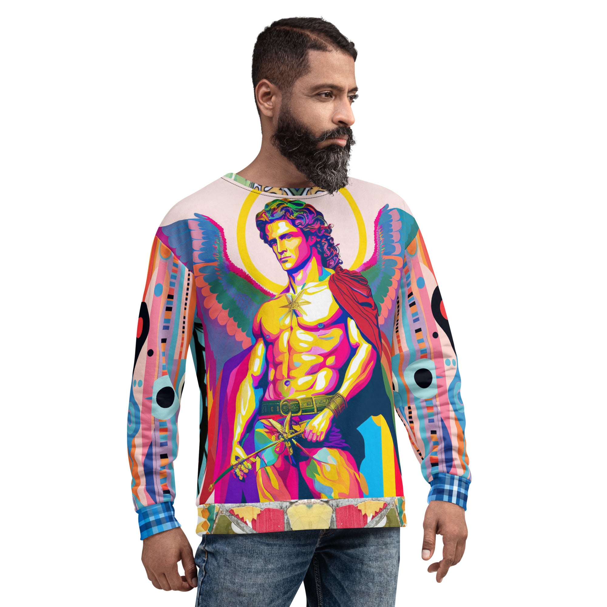 Archangel Michael Flipside Eco-Poly Summer Weight Unisex Sweatshirt