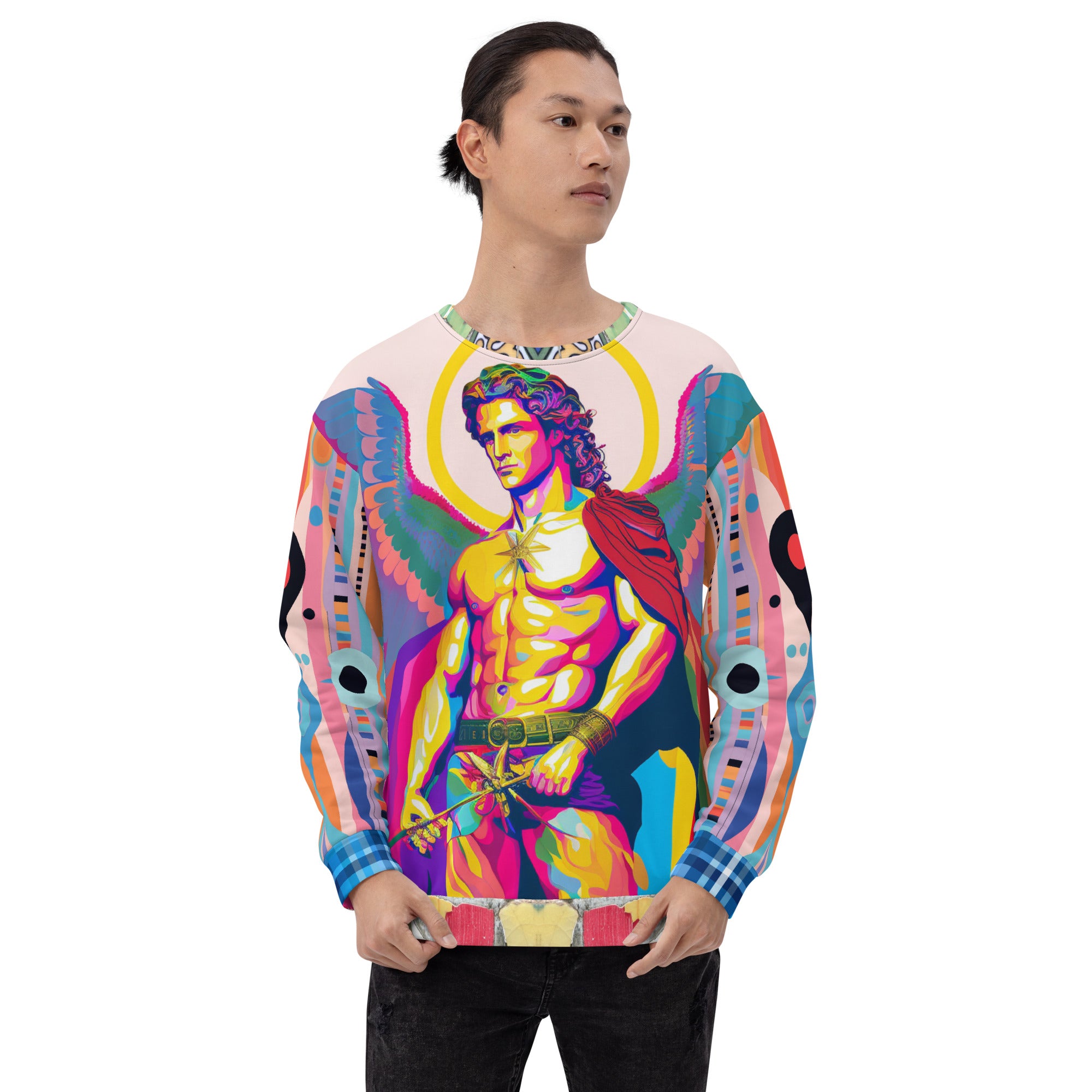Archangel Michael Flipside Eco-Poly Summer Weight Unisex Sweatshirt