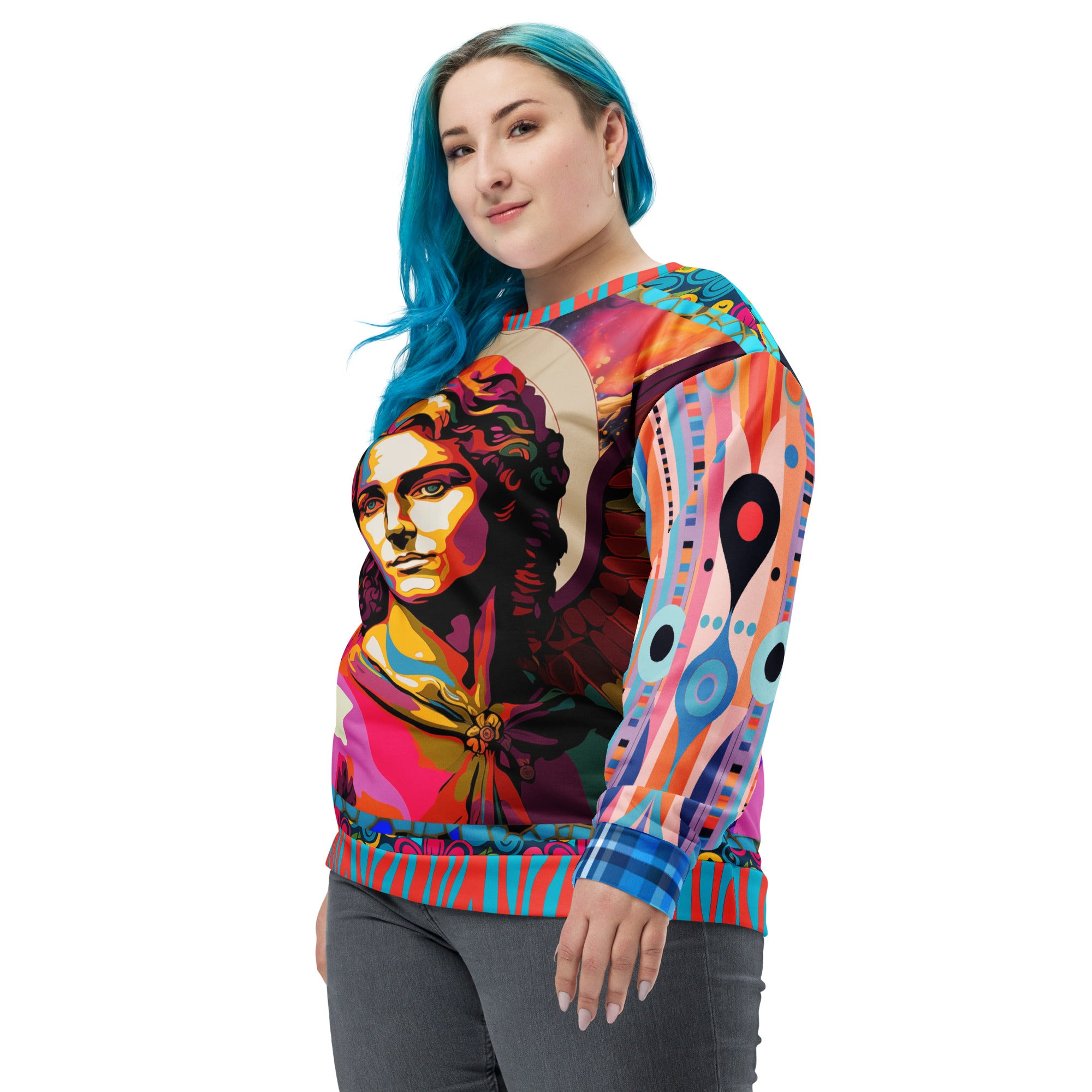 Archangel Michael Series - Reflection Eco-Poly Summer Weight Unisex Sweatshirt