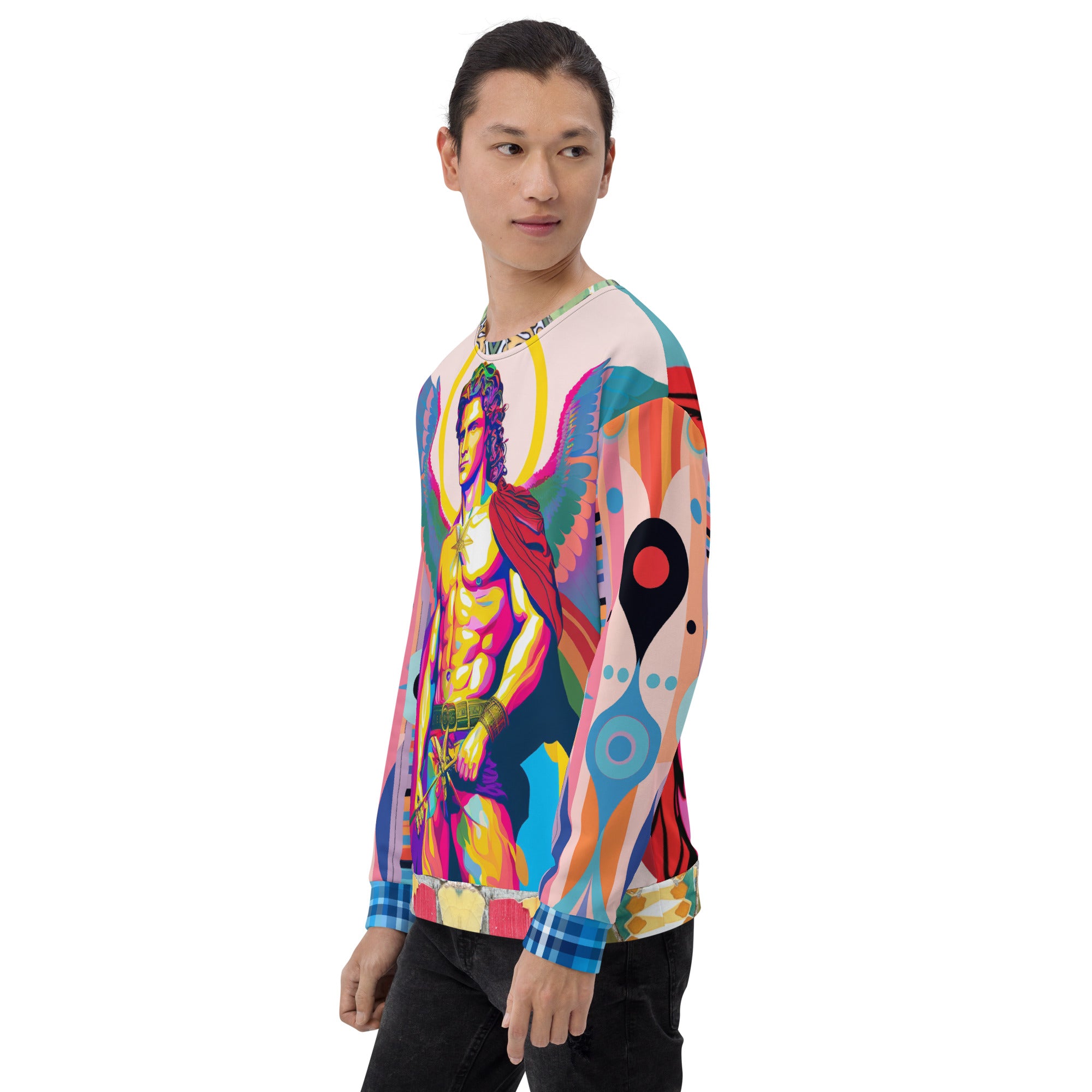 Archangel Michael Flipside Eco-Poly Summer Weight Unisex Sweatshirt