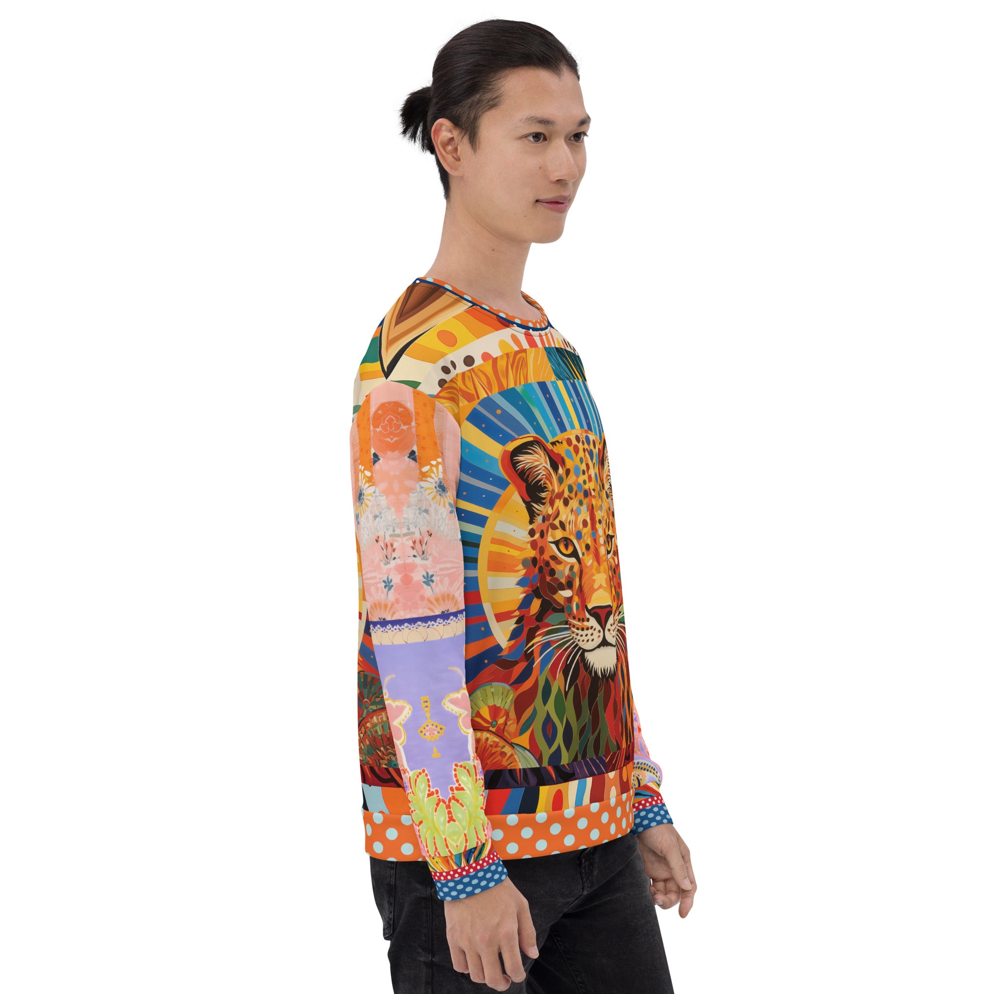 Exotic Sauvage in Rainbow Eco-Poly Summer Weight Unisex Sweatshirt