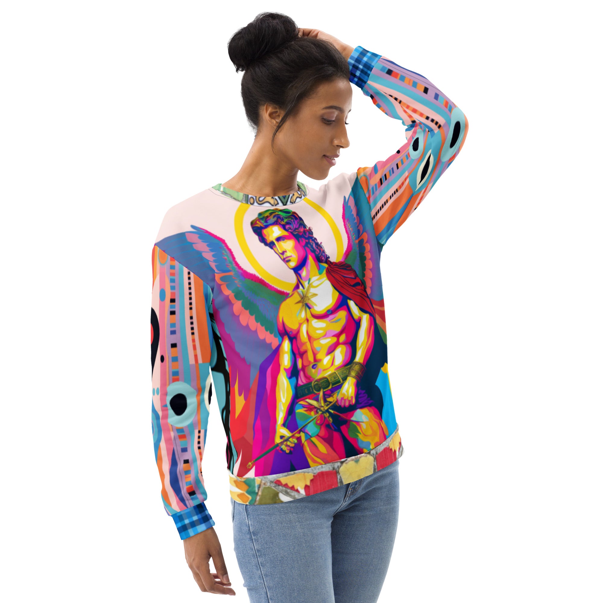 Archangel Michael Flipside Eco-Poly Summer Weight Unisex Sweatshirt