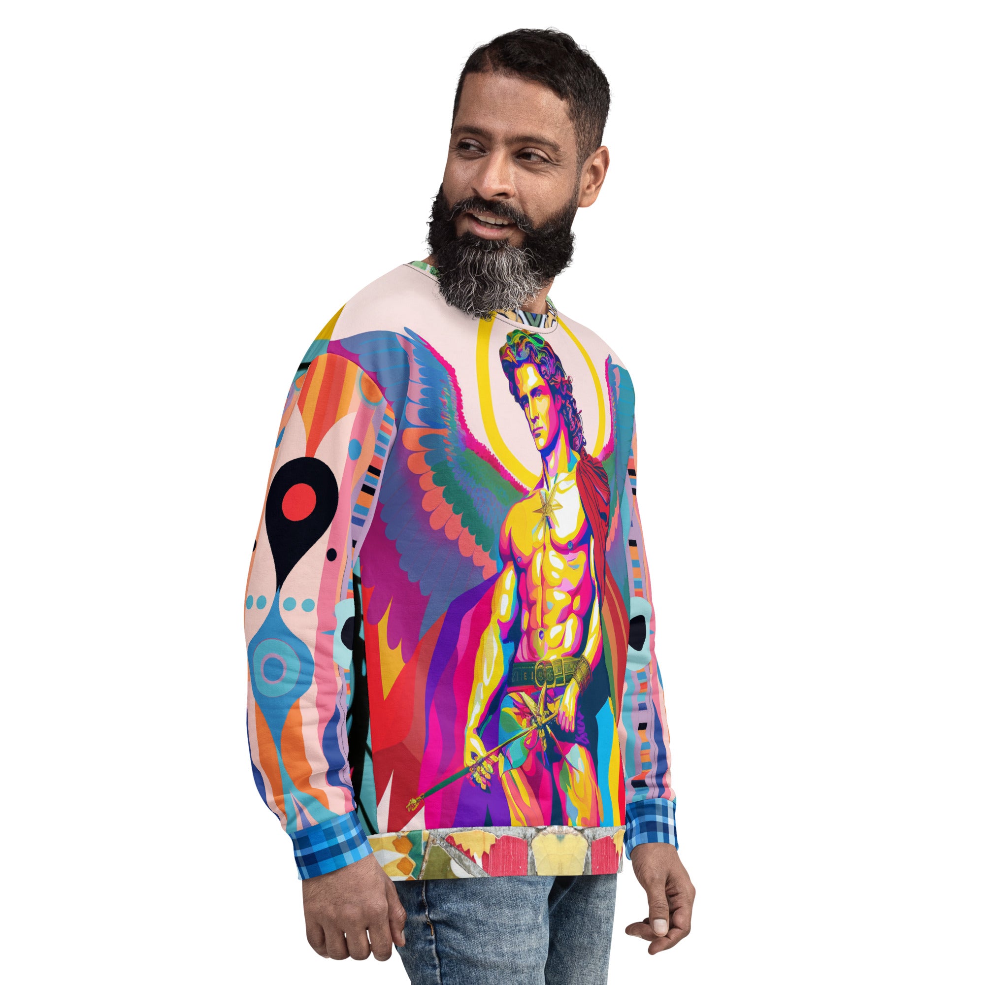Archangel Michael Flipside Eco-Poly Summer Weight Unisex Sweatshirt
