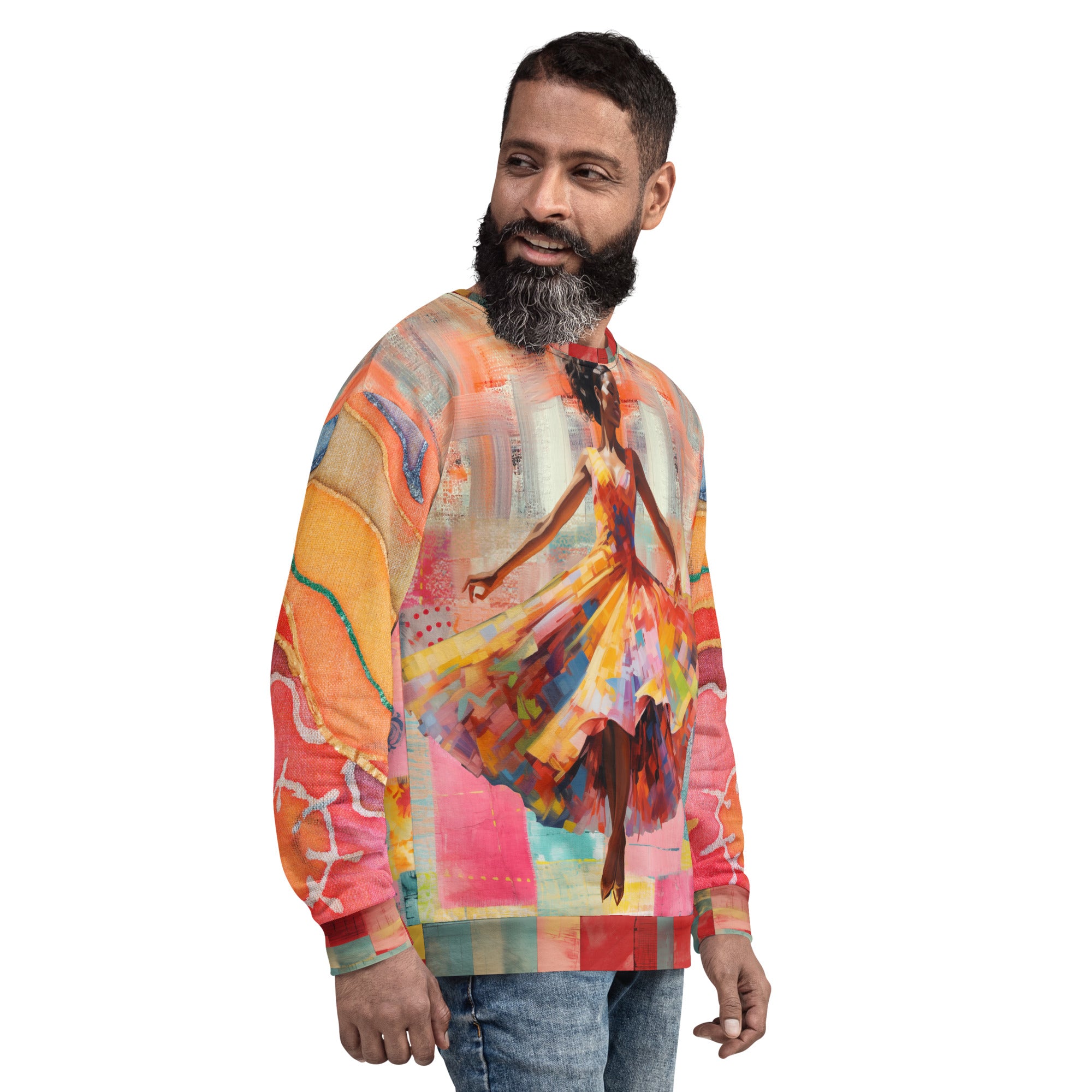 Dancing Through Harlem Eco-Poly Summer Weight Unisex Sweatshirt