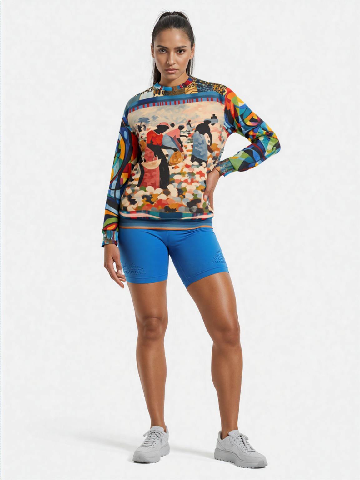 Blood Sweat & Tears - Bygone Times Patchwork Print Unisex Sweatshirt (Gold Label)