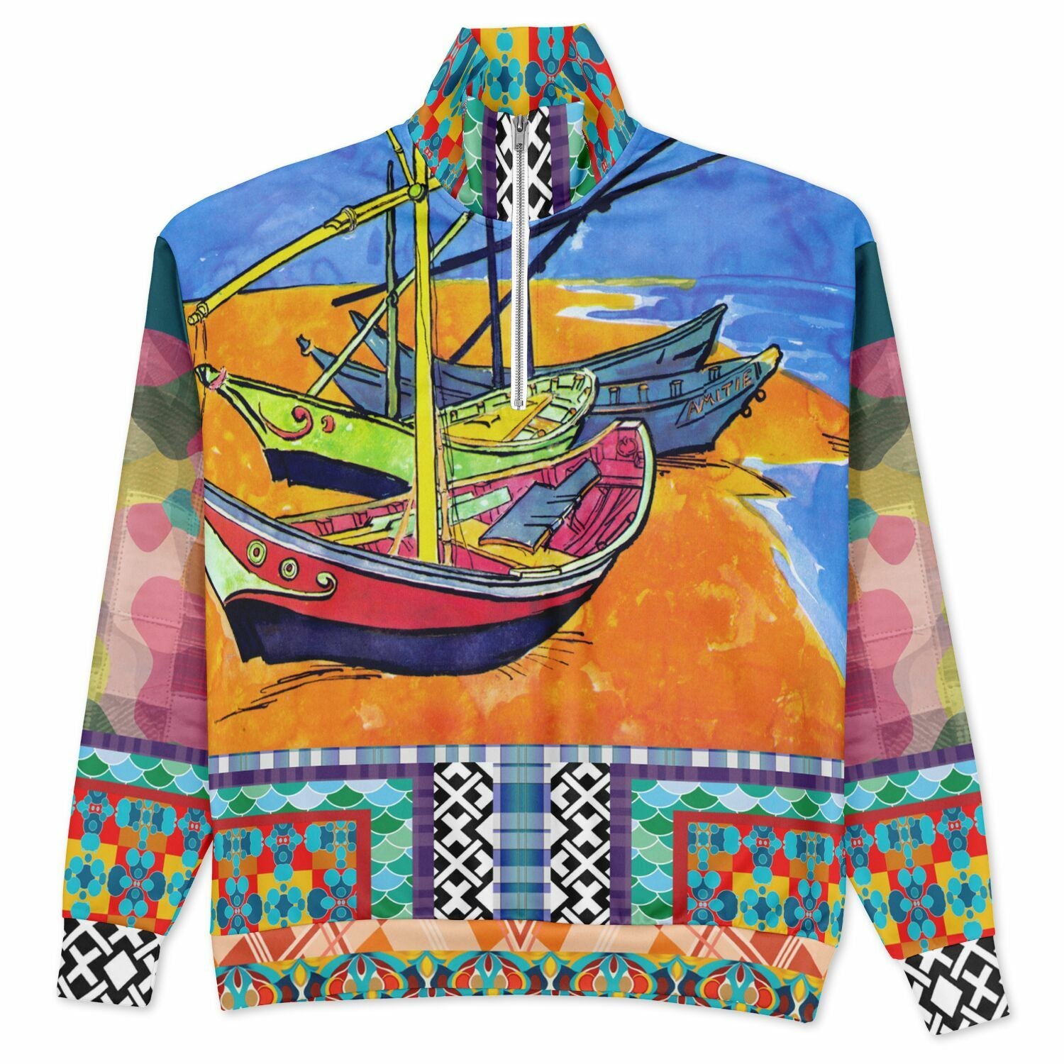 Boats of the Saint Marys Heavyweight Oversized Quarter Zip Sweatshirt