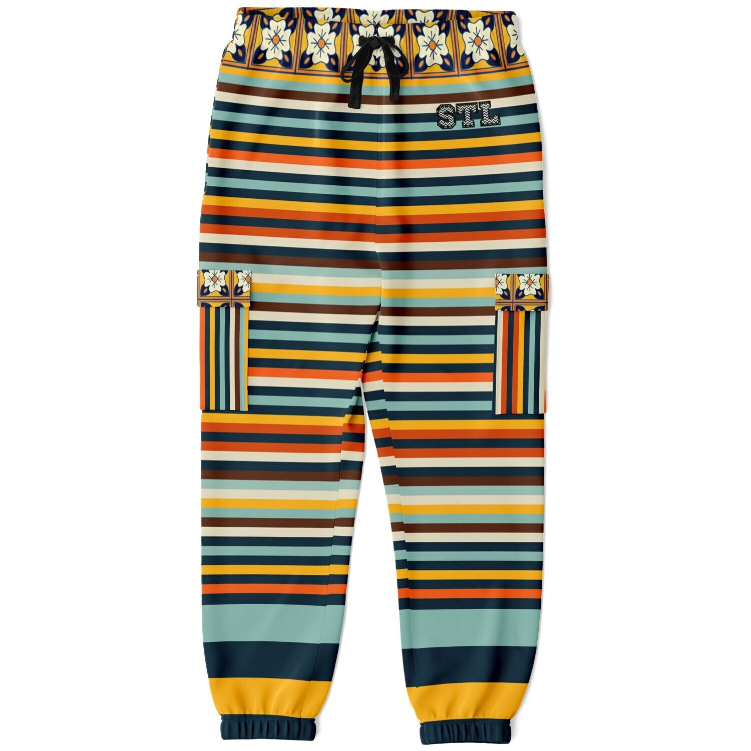 California Beach Sunset Eco-Poly Unisex Cargo Joggers