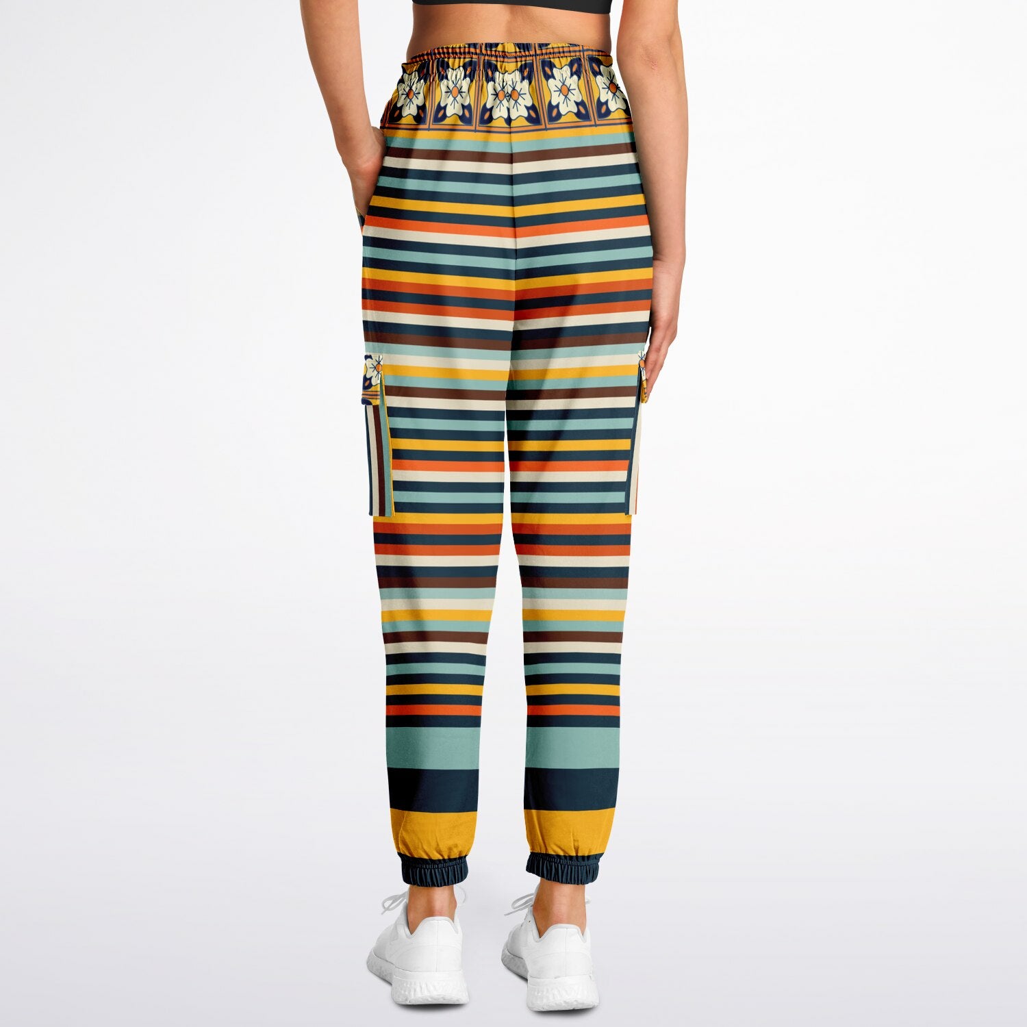 California Beach Sunset Eco-Poly Unisex Cargo Joggers