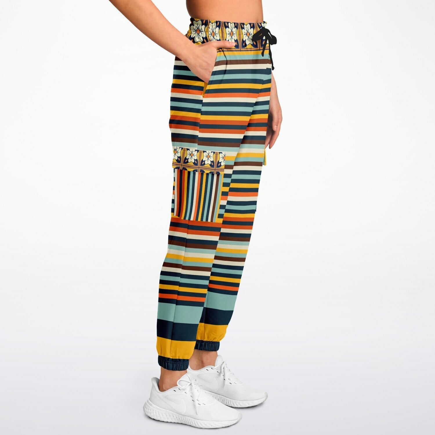 California Beach Sunset Eco-Poly Unisex Cargo Joggers