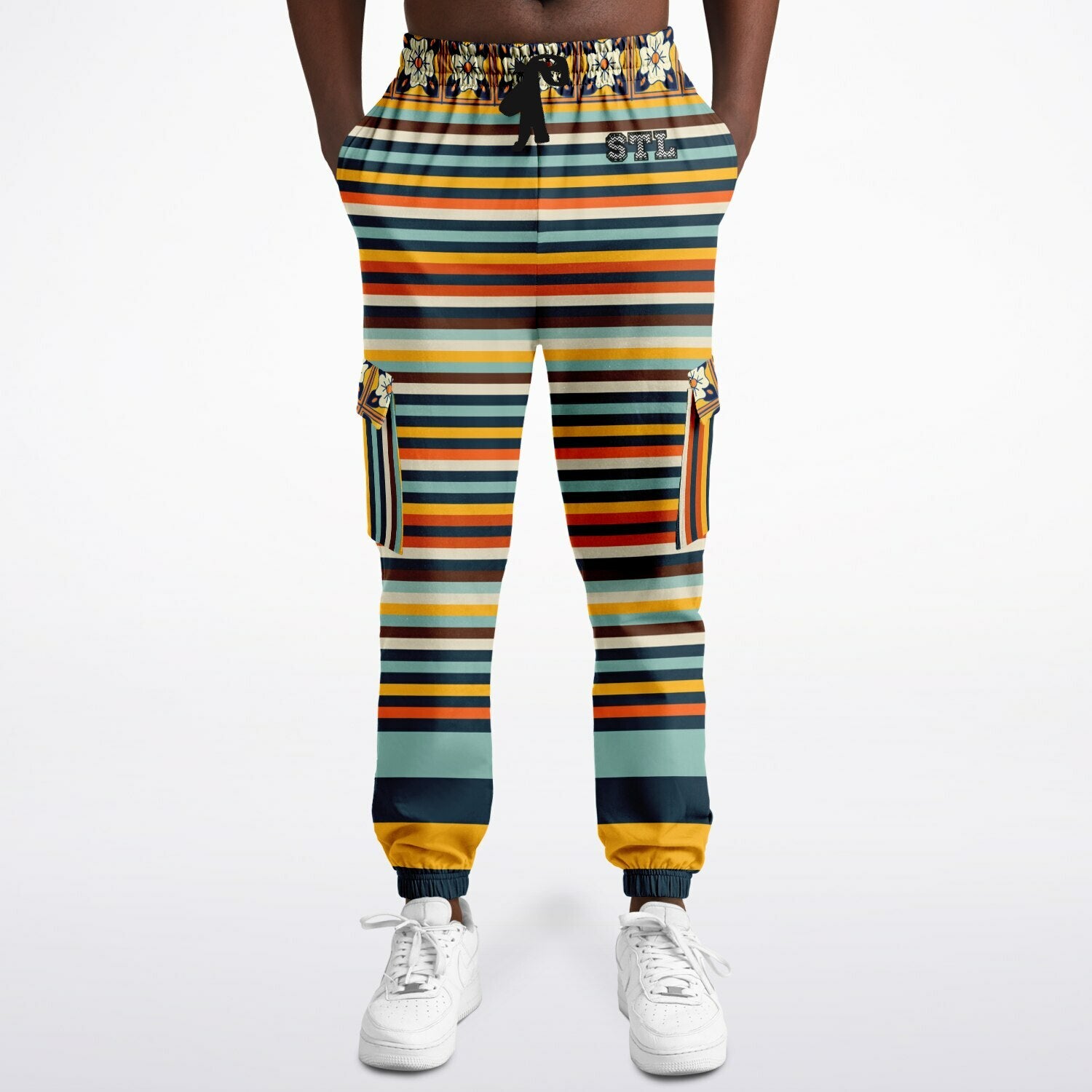 California Beach Sunset Eco-Poly Unisex Cargo Joggers