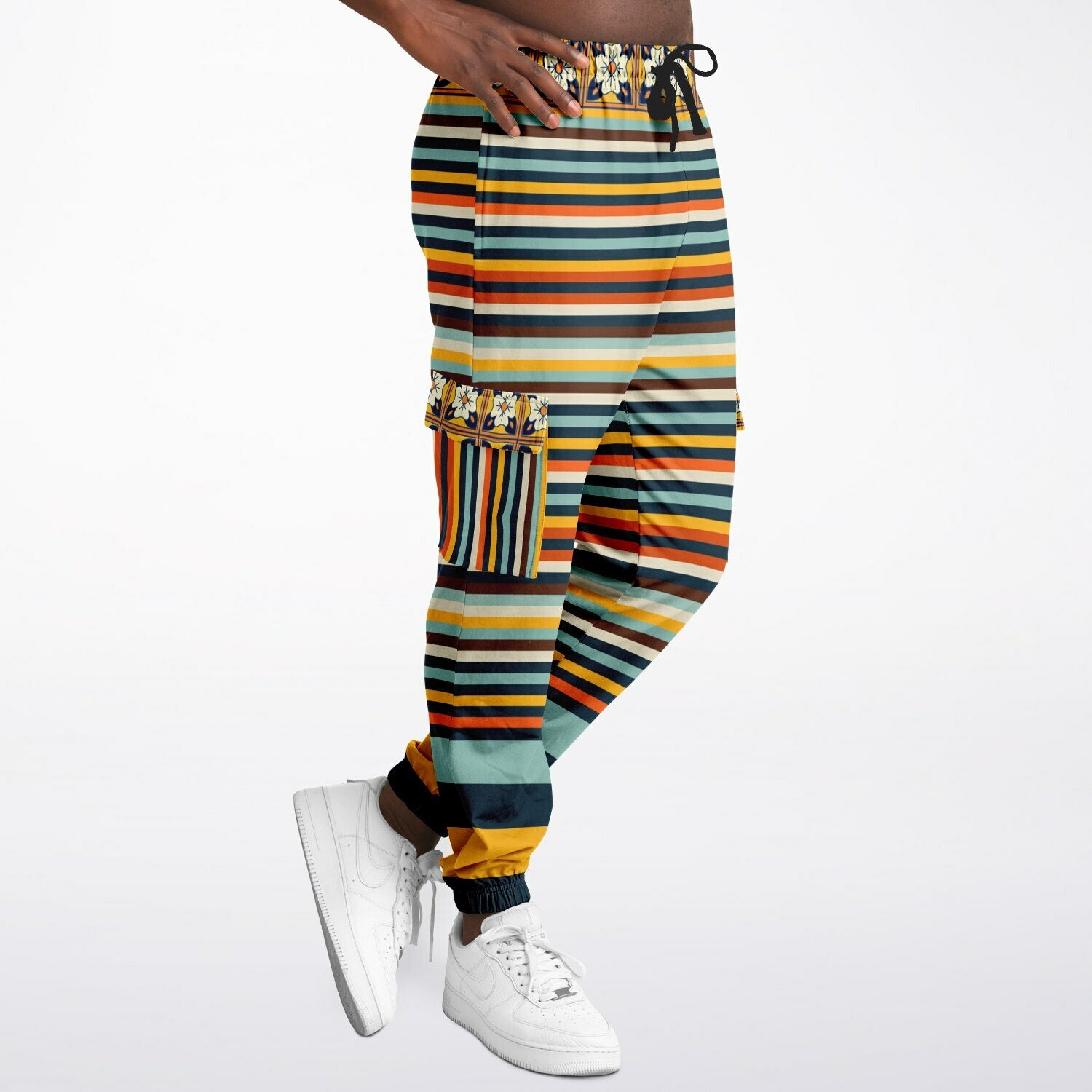 California Beach Sunset Eco-Poly Unisex Cargo Joggers