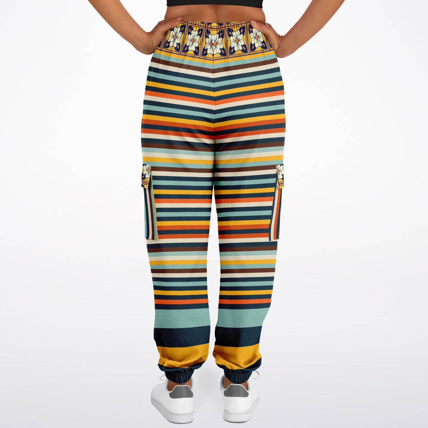 California Beach Sunset Eco-Poly Unisex Cargo Joggers