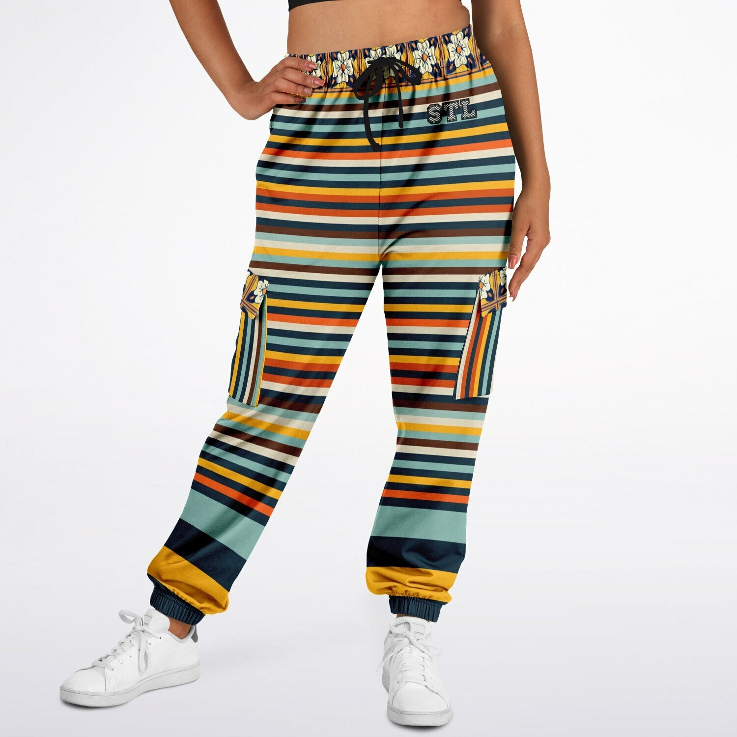 California Beach Sunset Eco-Poly Unisex Cargo Joggers