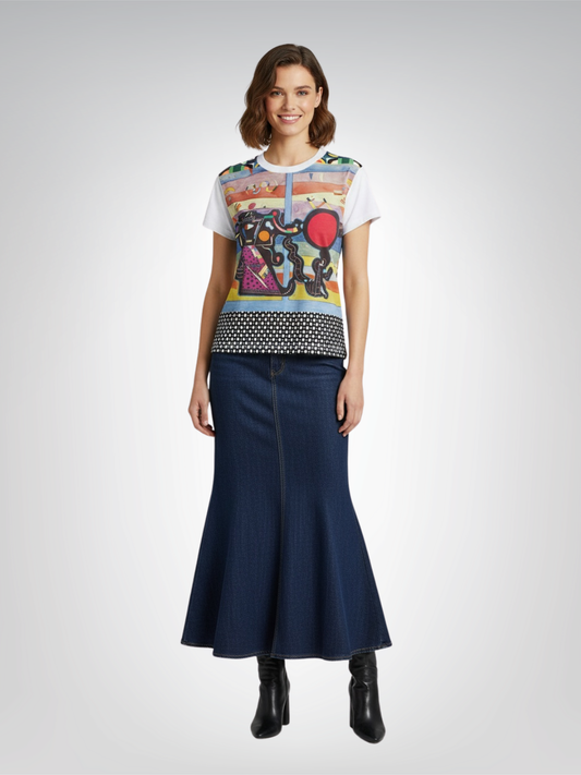 Composition in Nines - Kandinsky AOP Women's Tee