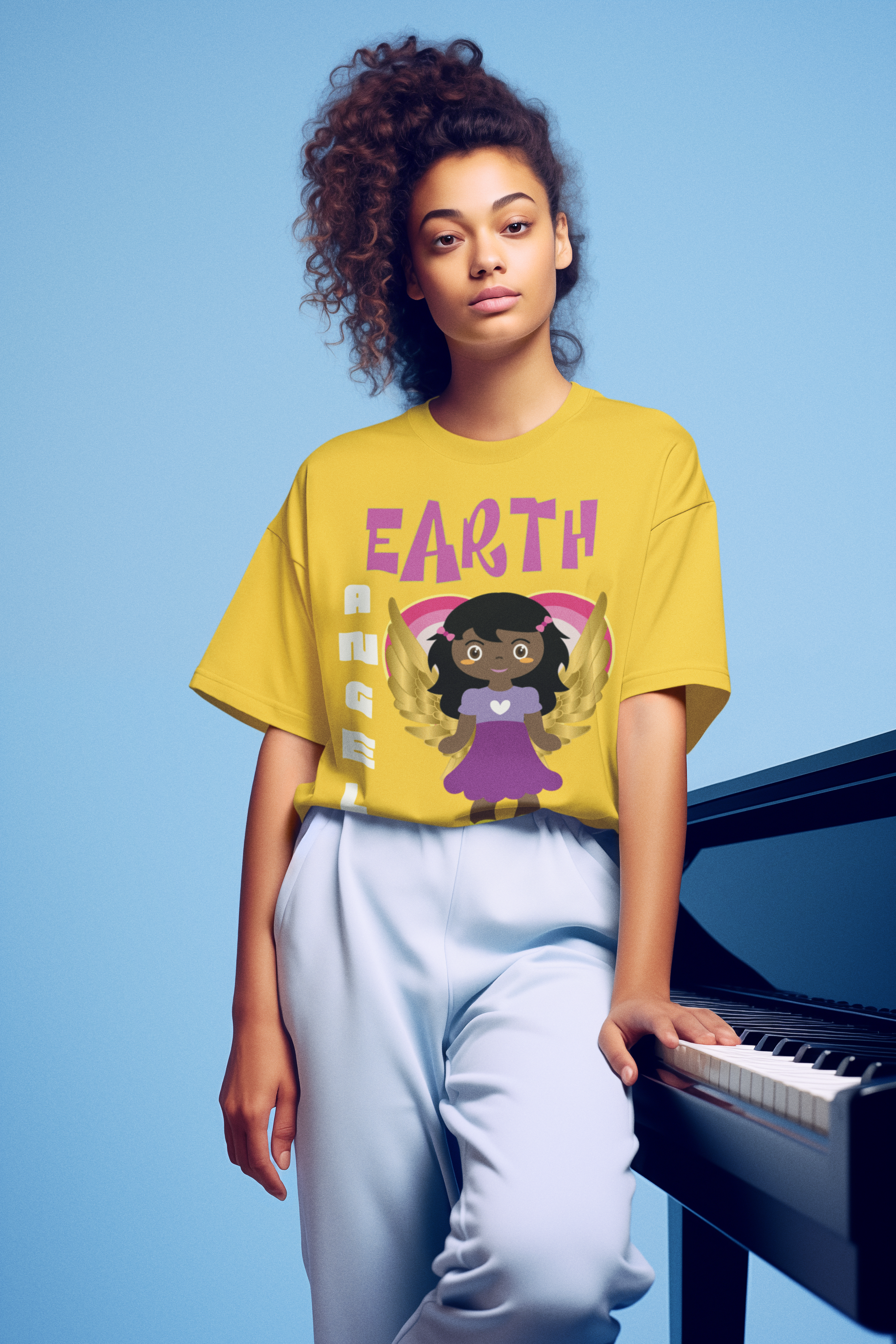 Earth Angel Black Girl Magic Unisex Softstyle T-Shirt