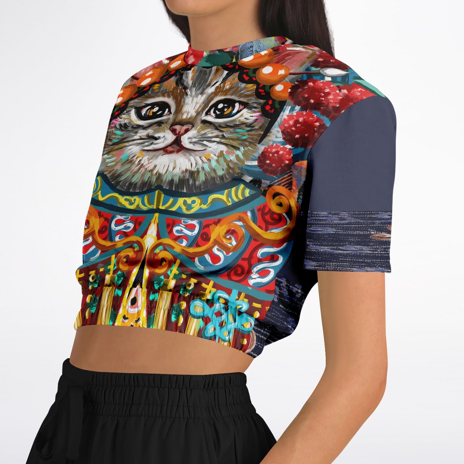 Empress Kanako Cropped Short Sleeve Pullover