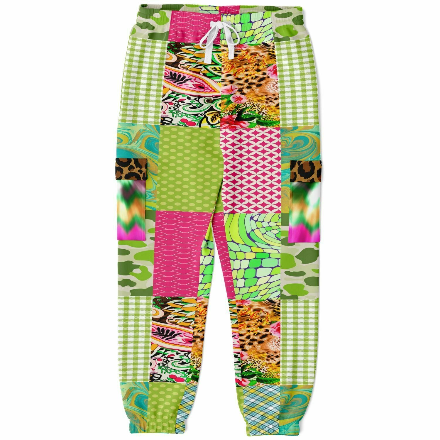 Pink Cerise Plaid Paisley Eco-Poly Cargo Joggers – Shop Singletree Lane