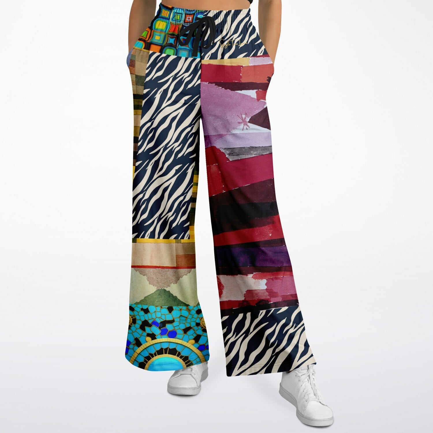 Forest Fowl in the Garden of Eden Perplexity Eco-Poly Wide Leg Pants