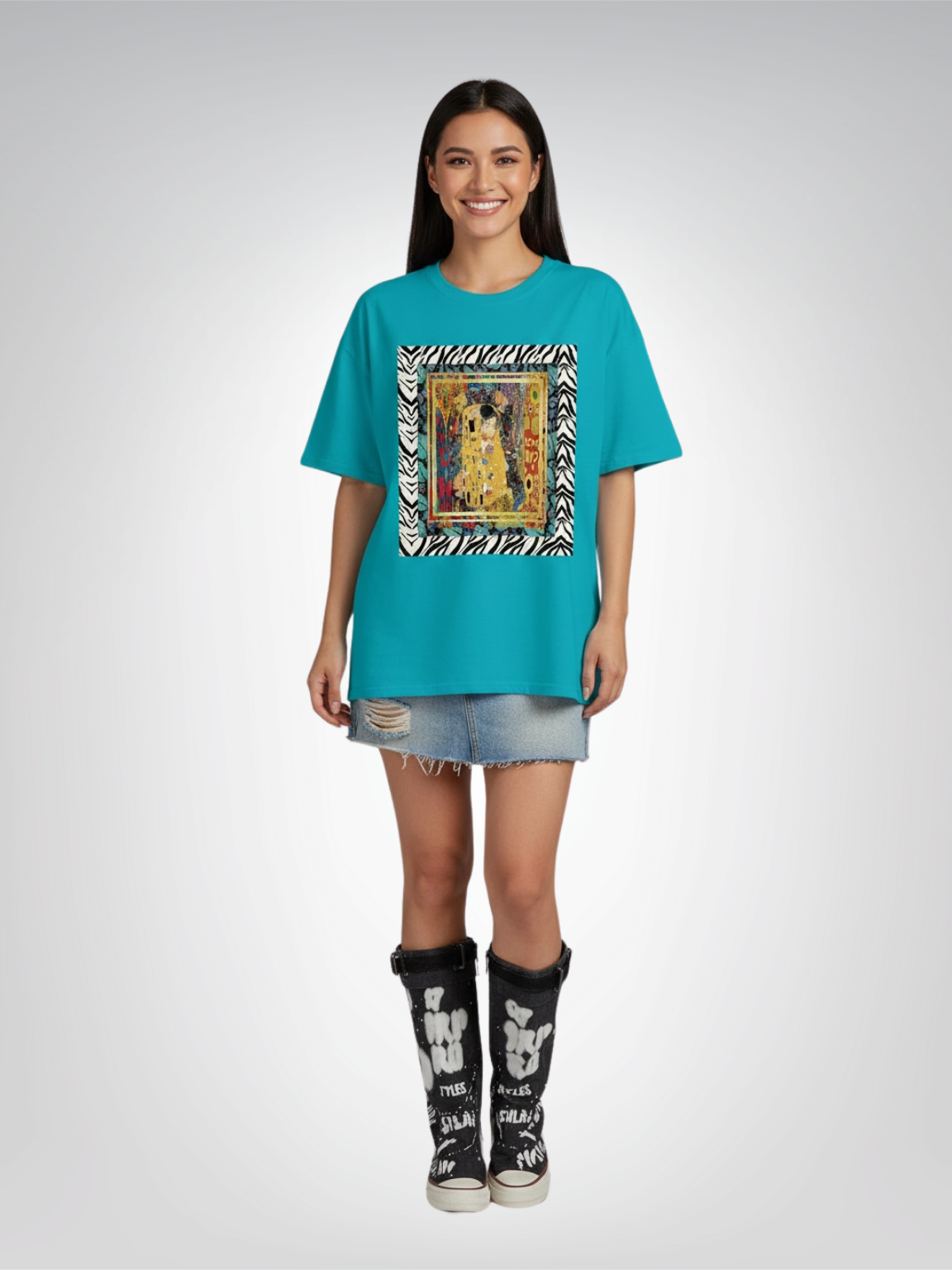 Give Me a Kiss - Klimt - Great Artists - Heavyweight Unisex Tee