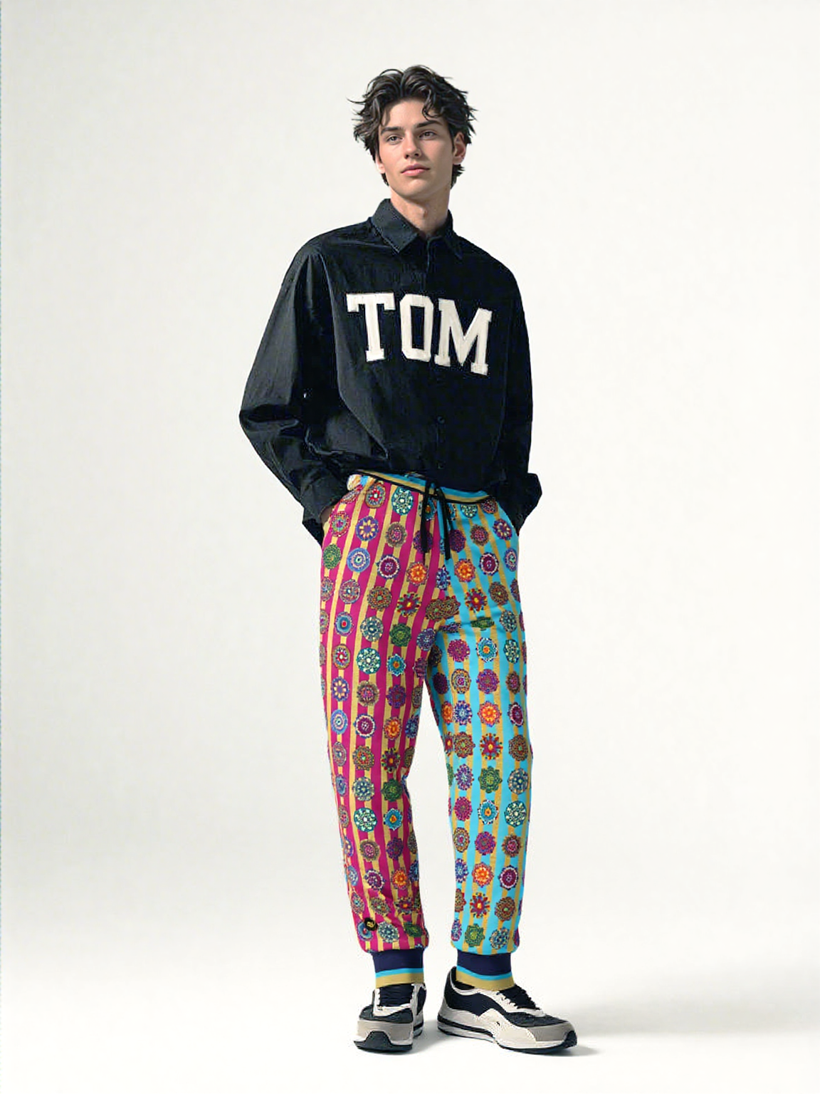 Gypsy Spirit Mandala Stripe Eco-Poly Unisex Joggers