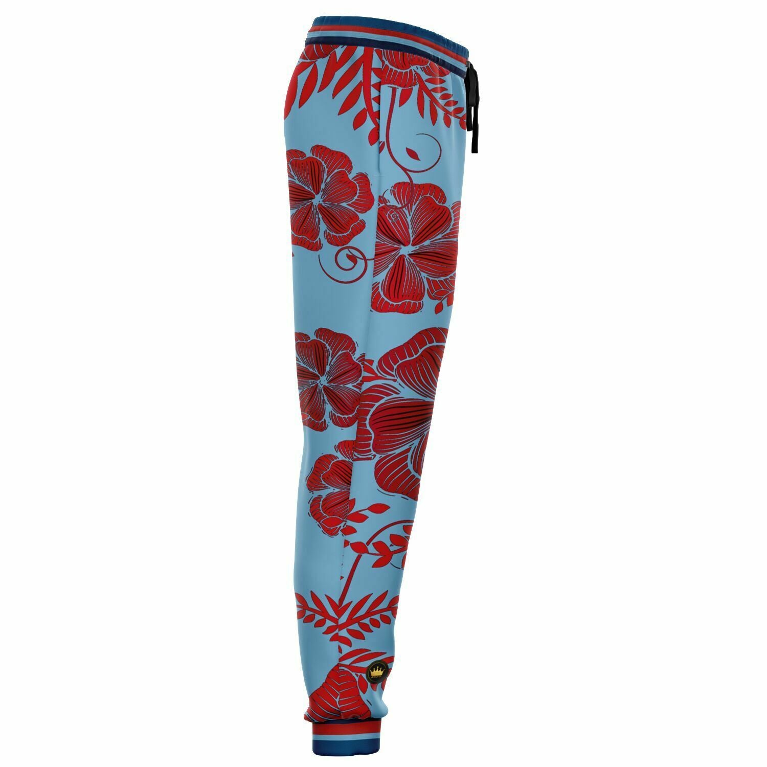 Haleiwa Hawaiian Blue Floral Eco-Poly Unisex Joggers