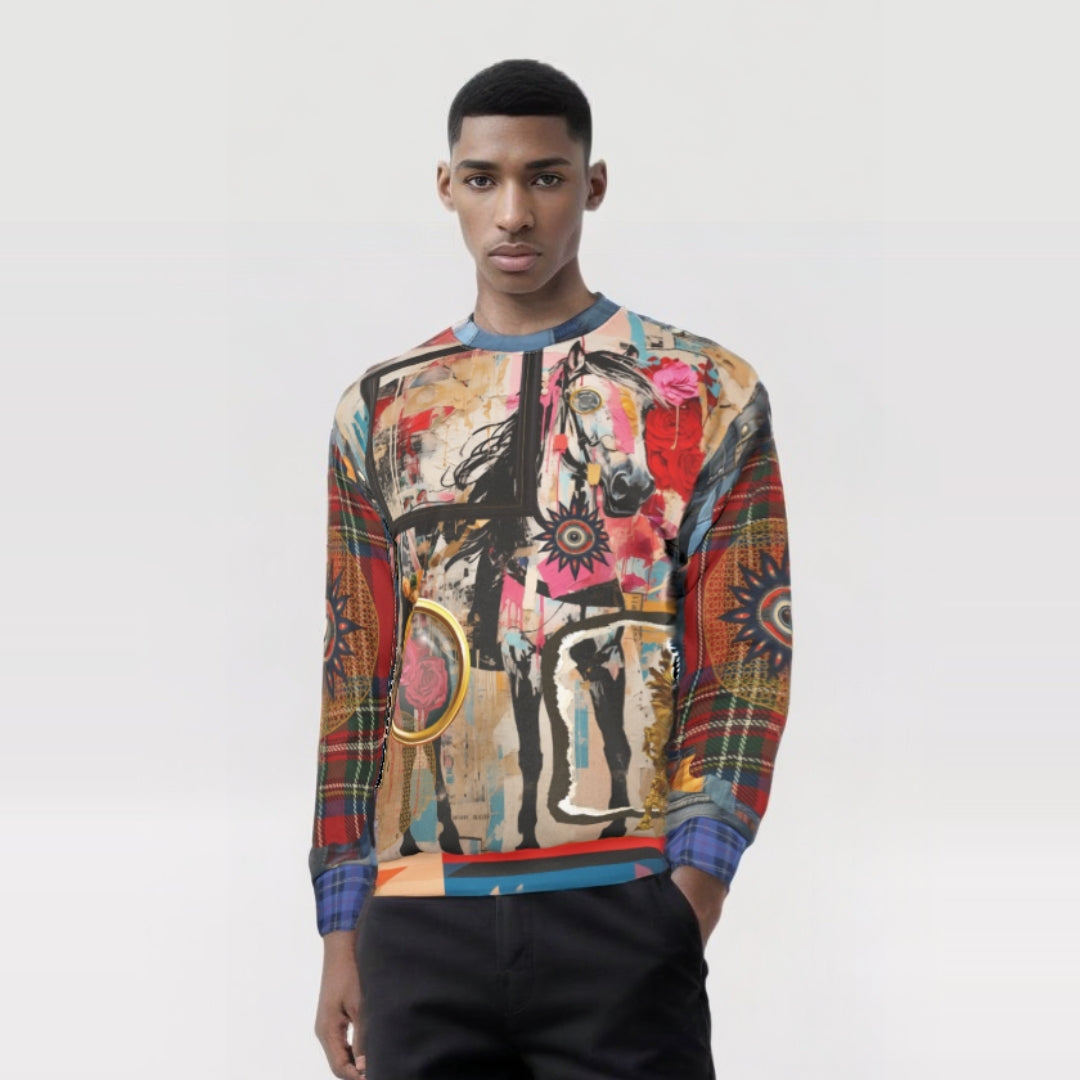 Horse in Perspectives Unisex Sweatshirt (Gold Label)