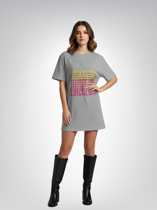 I'm Triggered Reverse Print Polka Dot Short Sleeve Tee