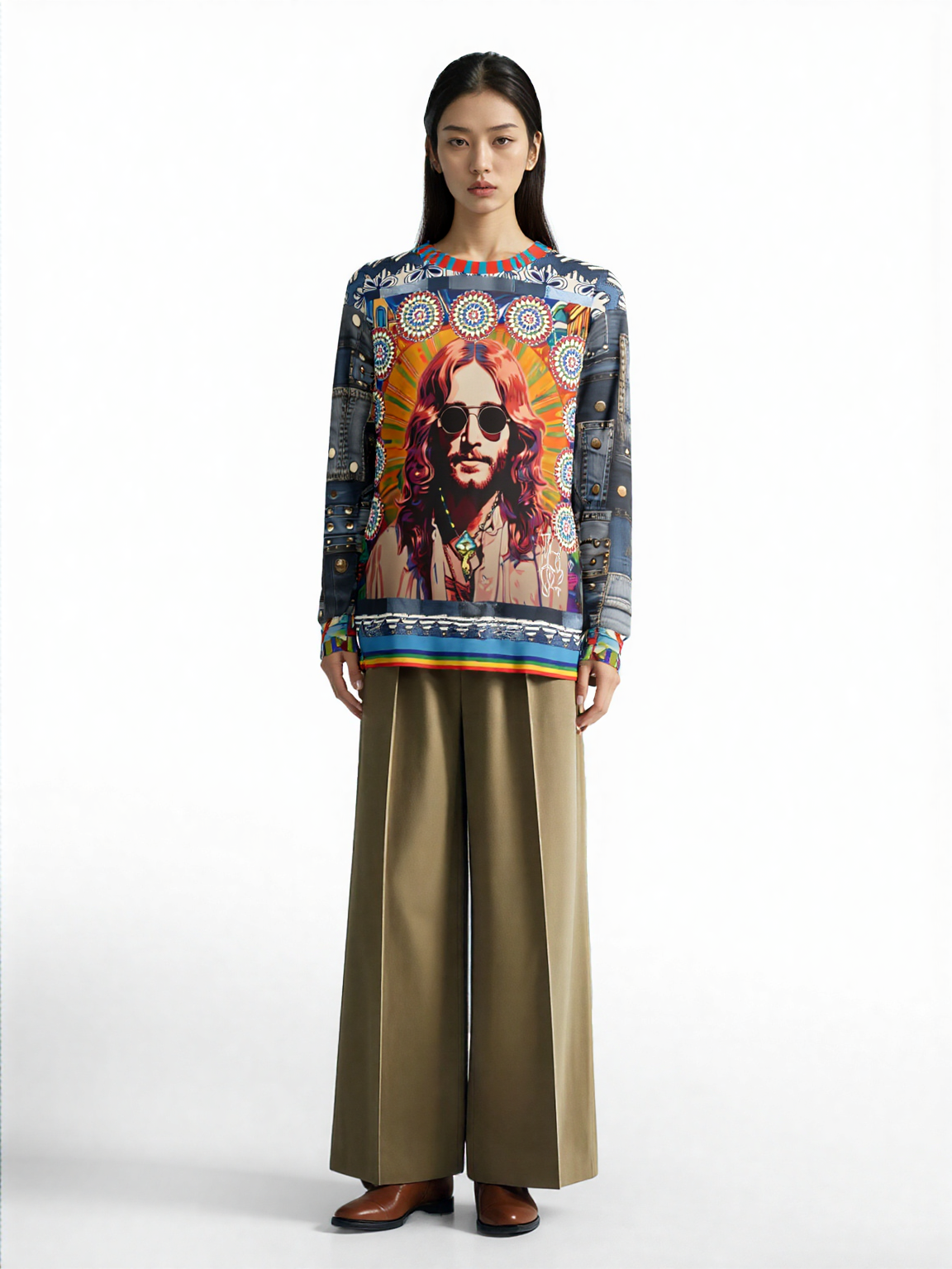 Jesus of Nazareth Retro Woodstock Edition Unisex Sweatshirt (Gold Label)